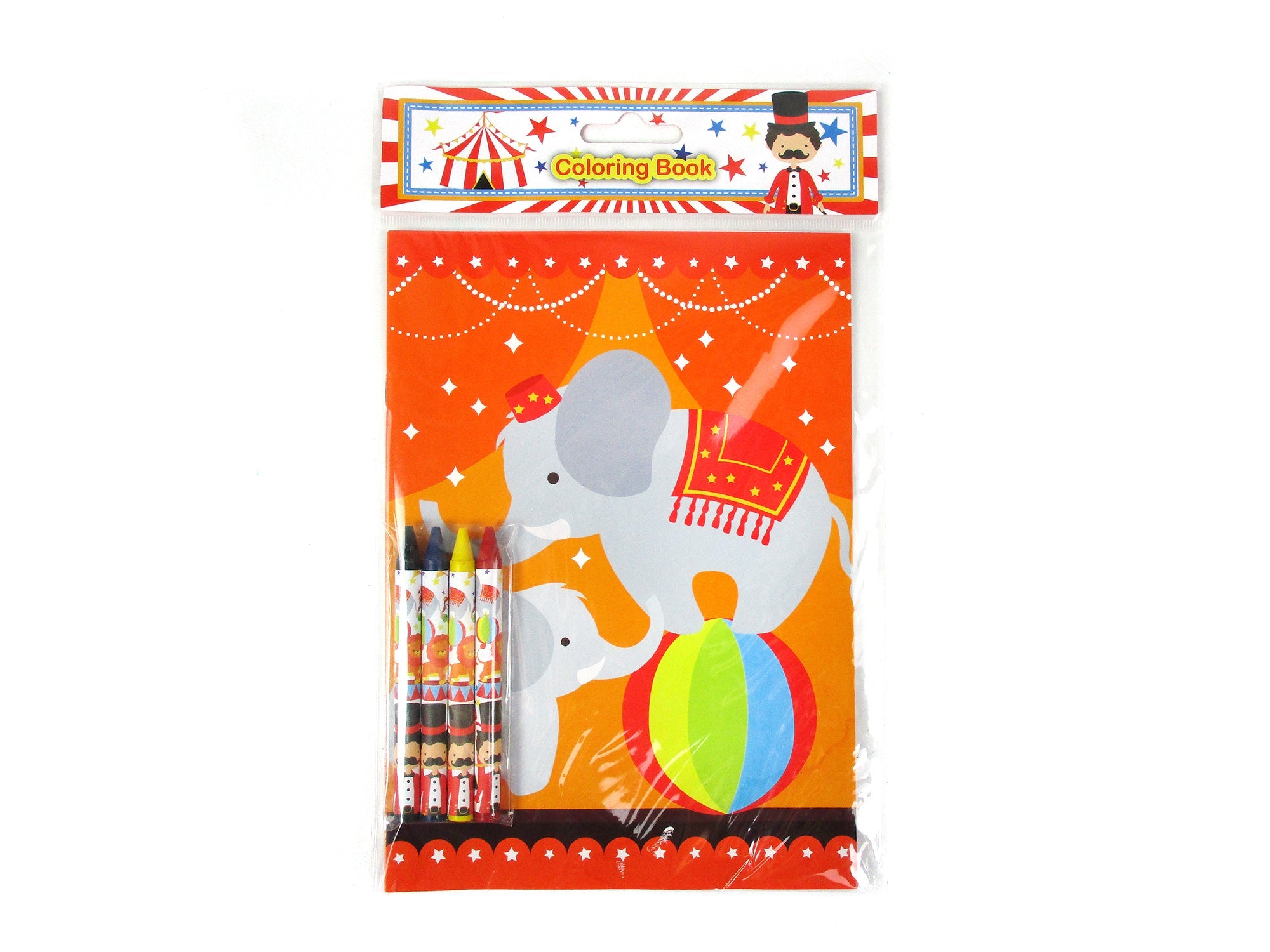 Circus Coloring Books With Crayons Party Favors - Set Of 6 Or 12