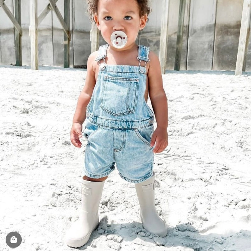 Toddler Rain Boots in Cream - Captain Peabody