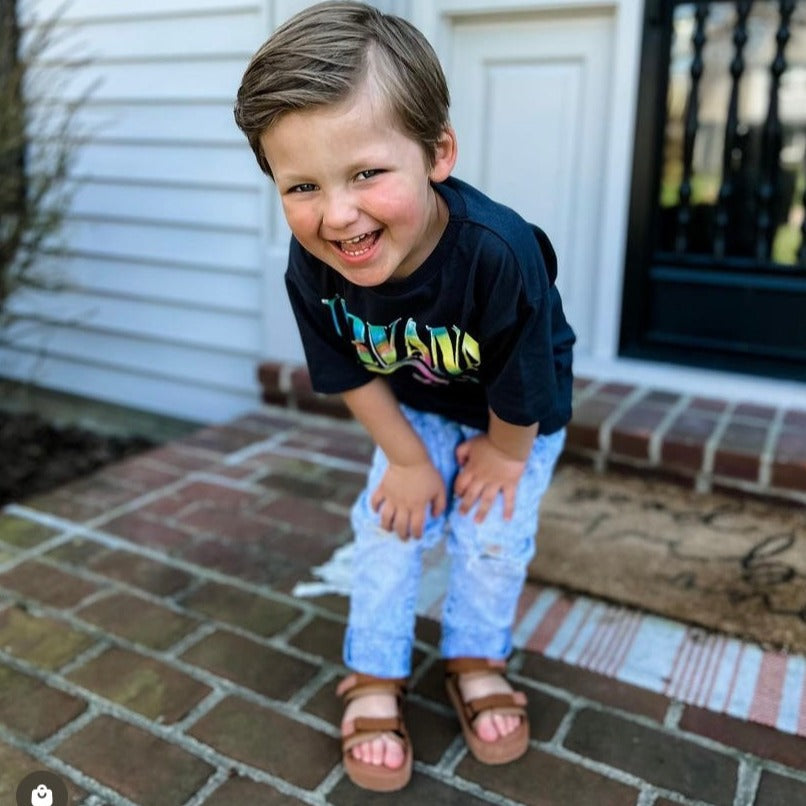 Toddler Platform Sandals in Clay - Arcade