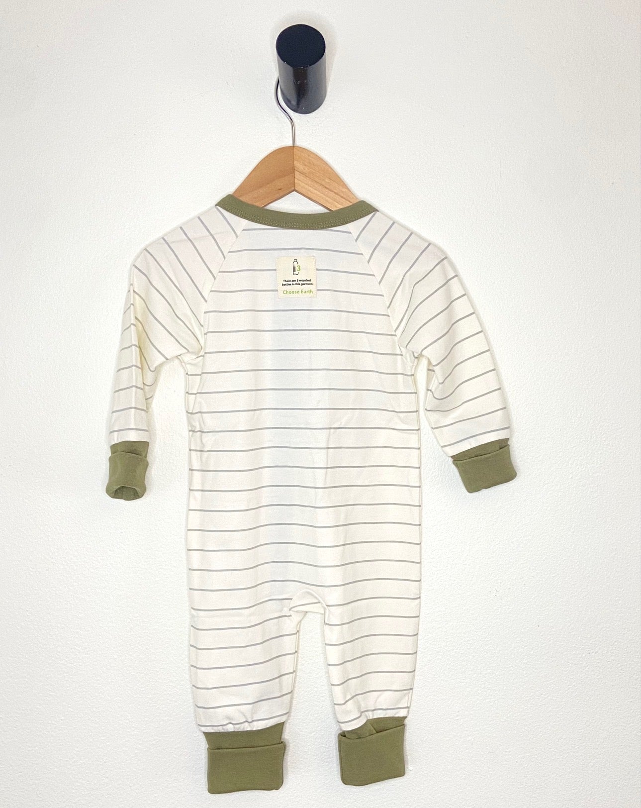 Turtle Coverall Printed On Our Green And Natural Stripe - New For Spring 2025