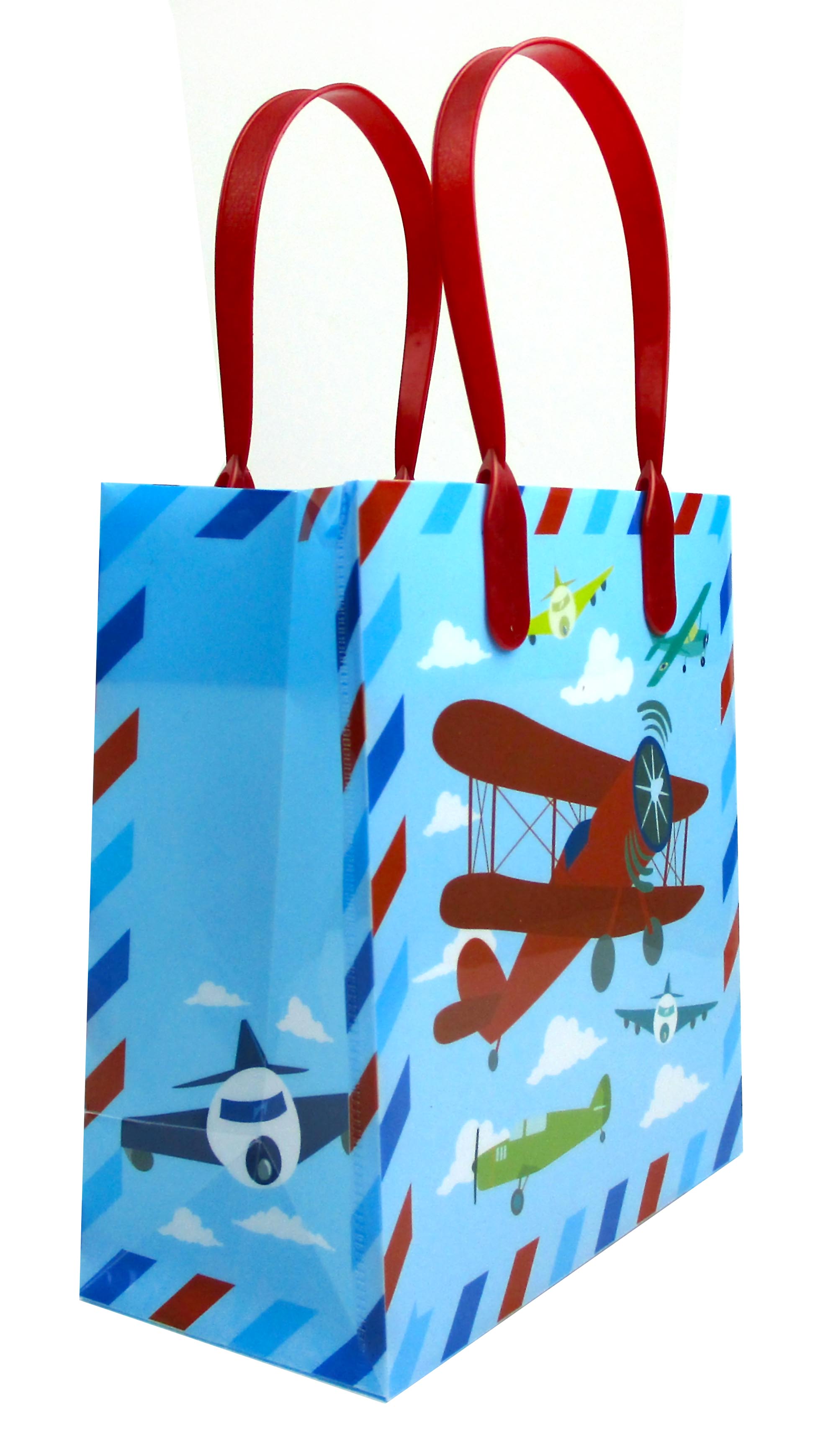 Airplane Party Favor Bags Treat Bags - Set Of 6 Or 12