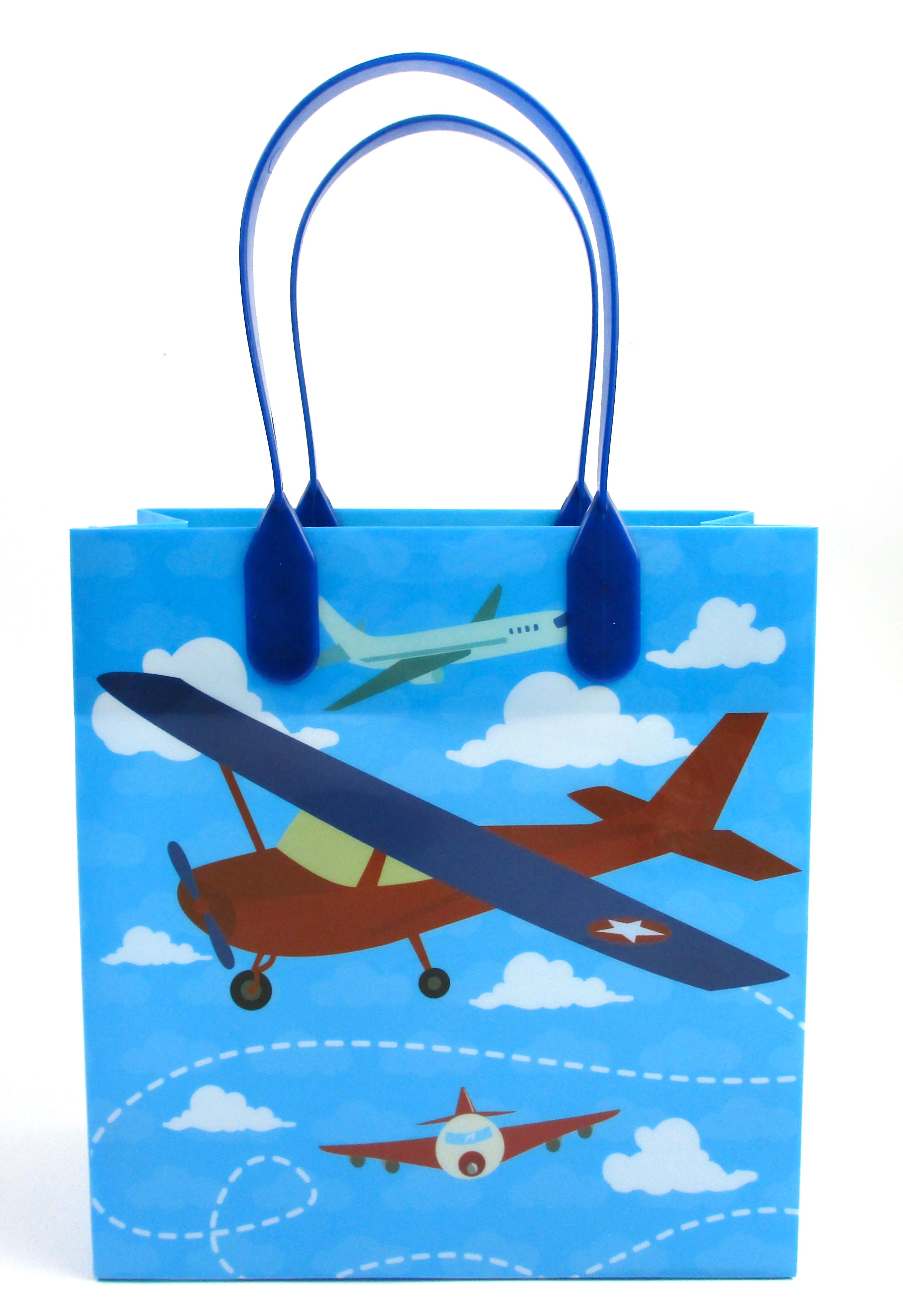 Airplane Party Favor Bags Treat Bags - Set Of 6 Or 12