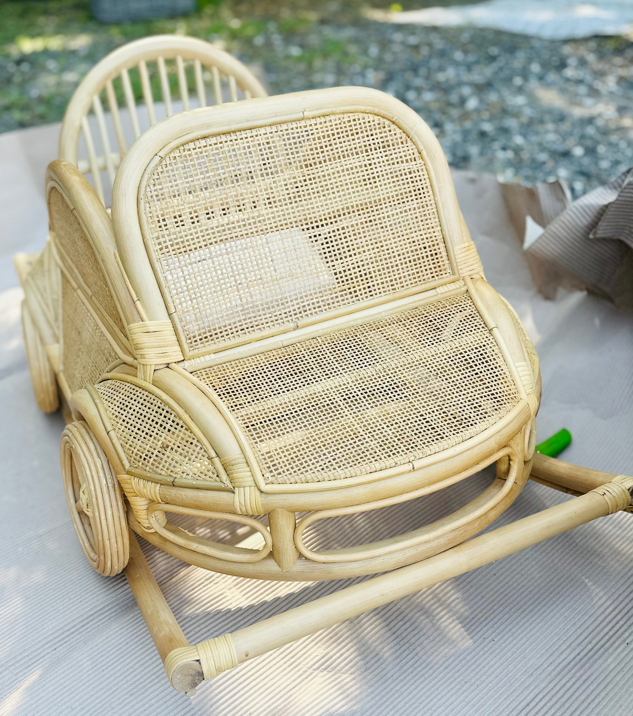 Kids Rattan Car