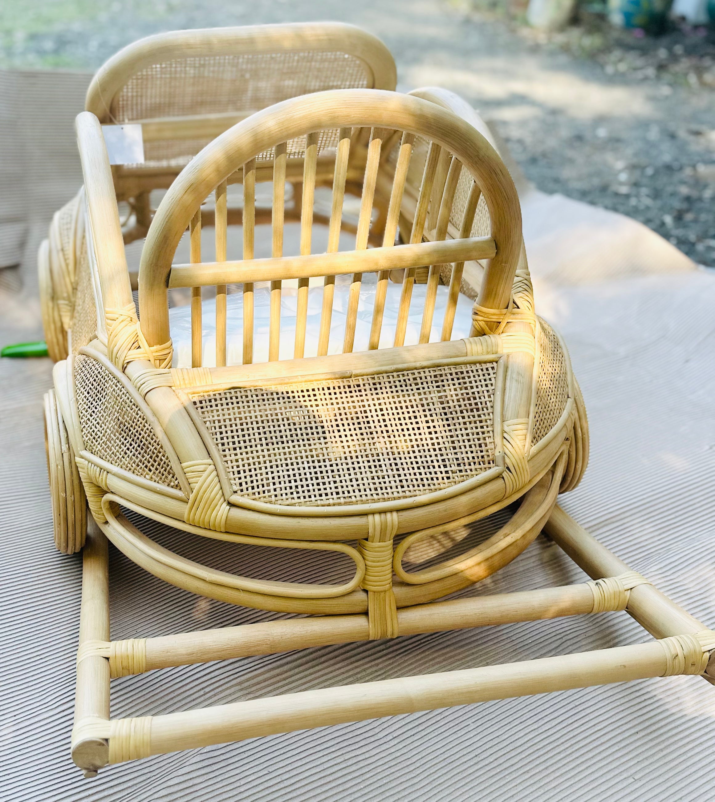 Kids Rattan Car