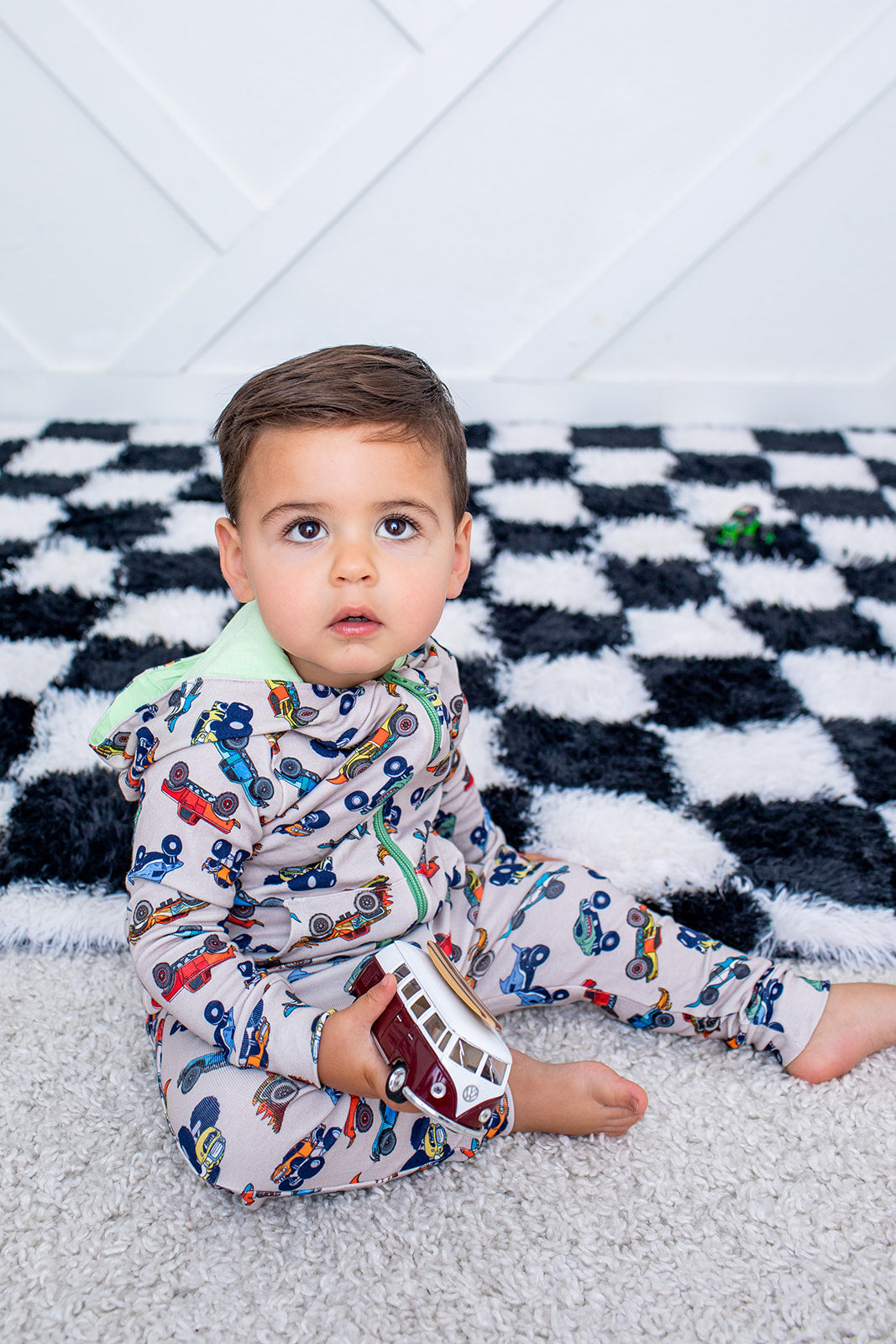 Wild Wheels Zipper Hoodie