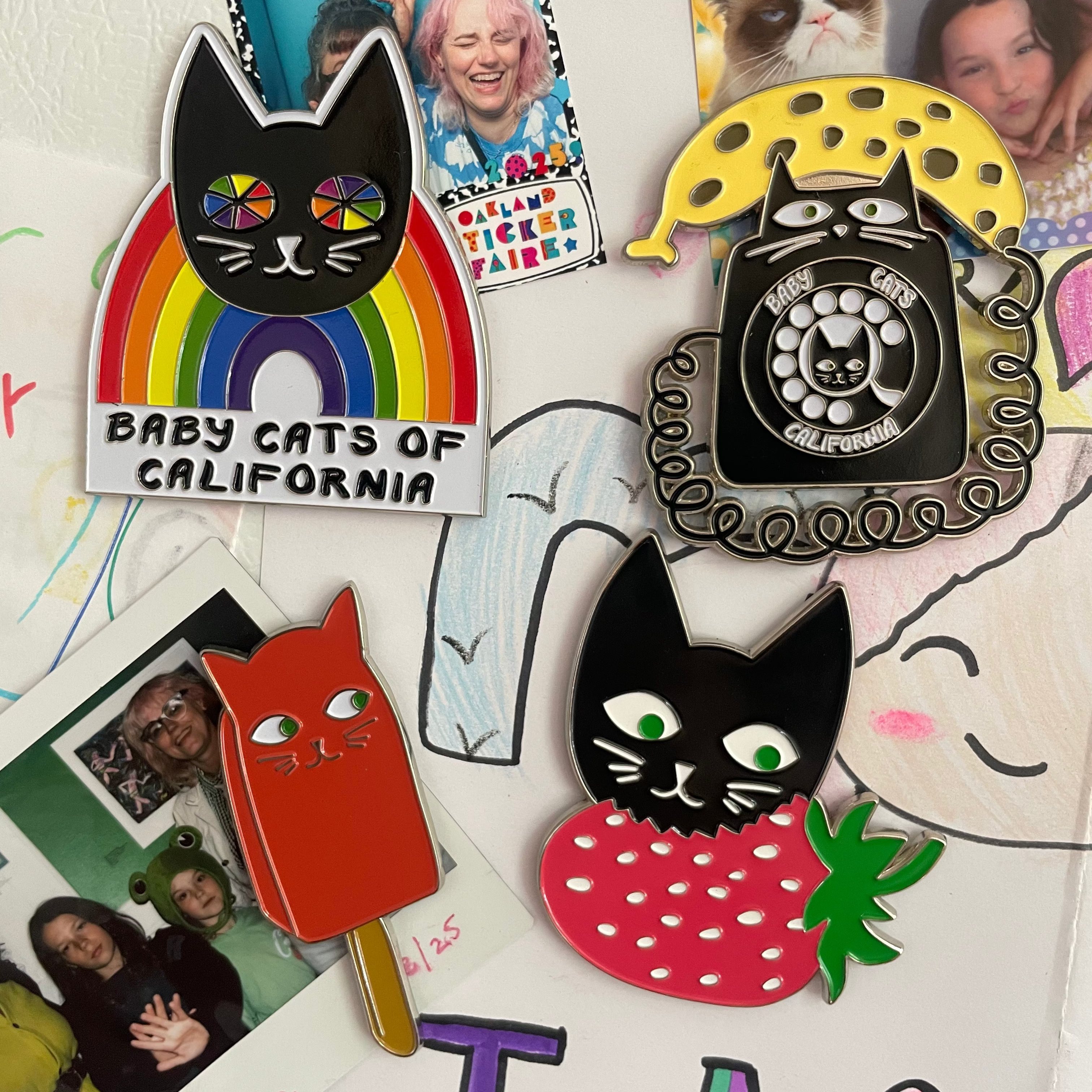 Rainbow Cat Magnet