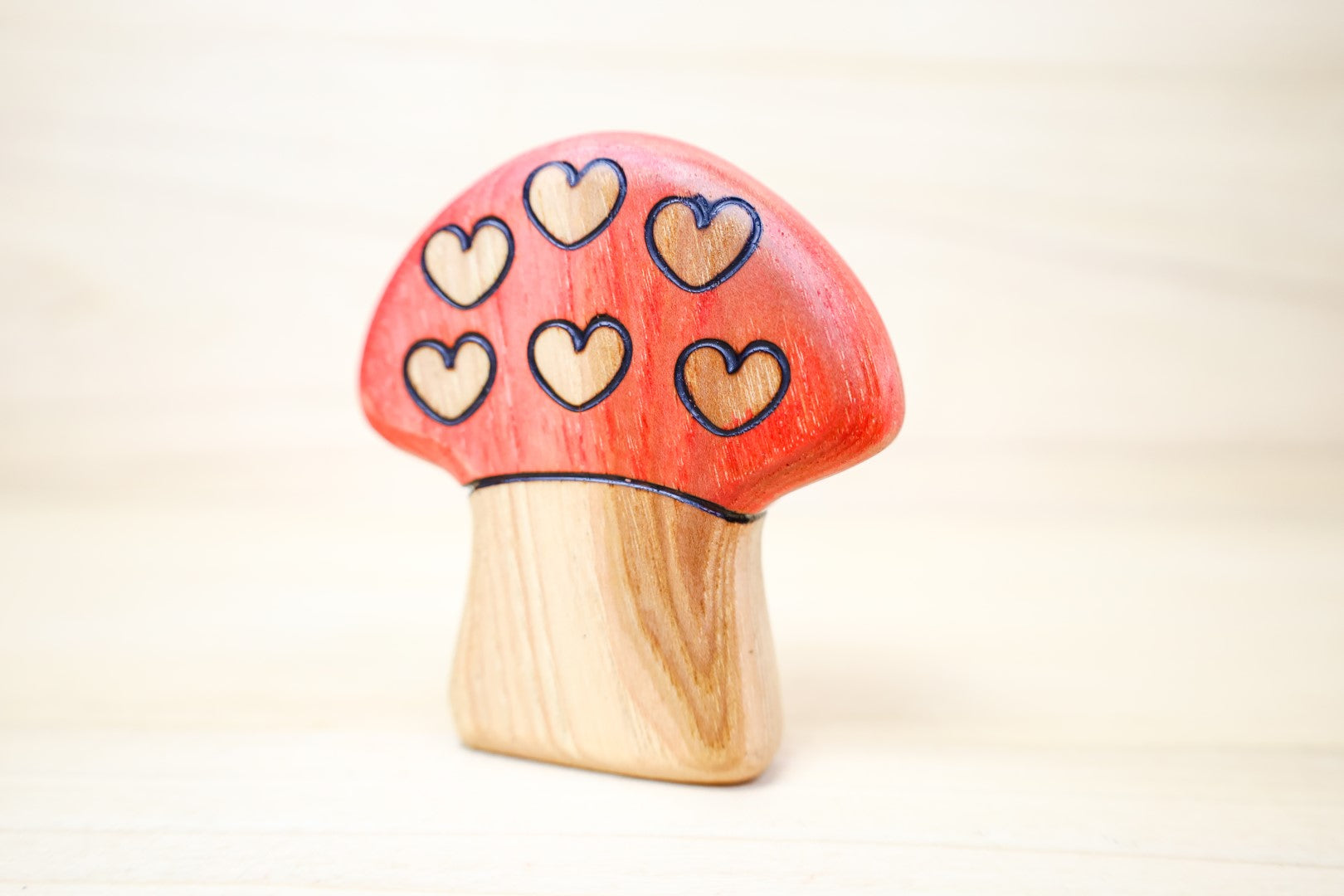 Preorder - Wooden Toadstool Mushroom Toy