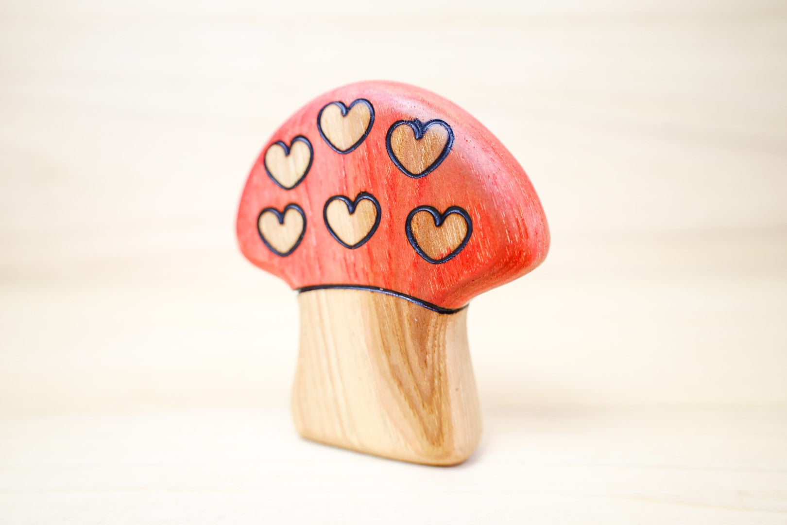 Preorder - Wooden Toadstool Mushroom Toy