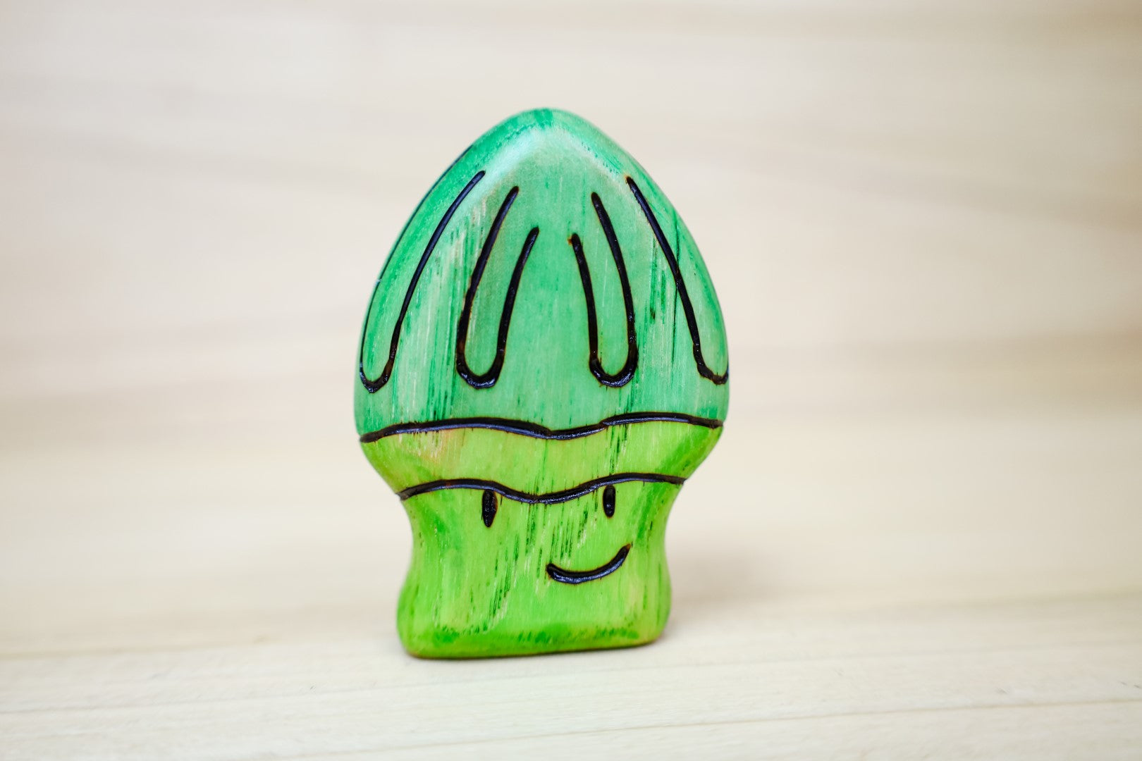 Preorder - Wooden Parrot Mushroom Toy