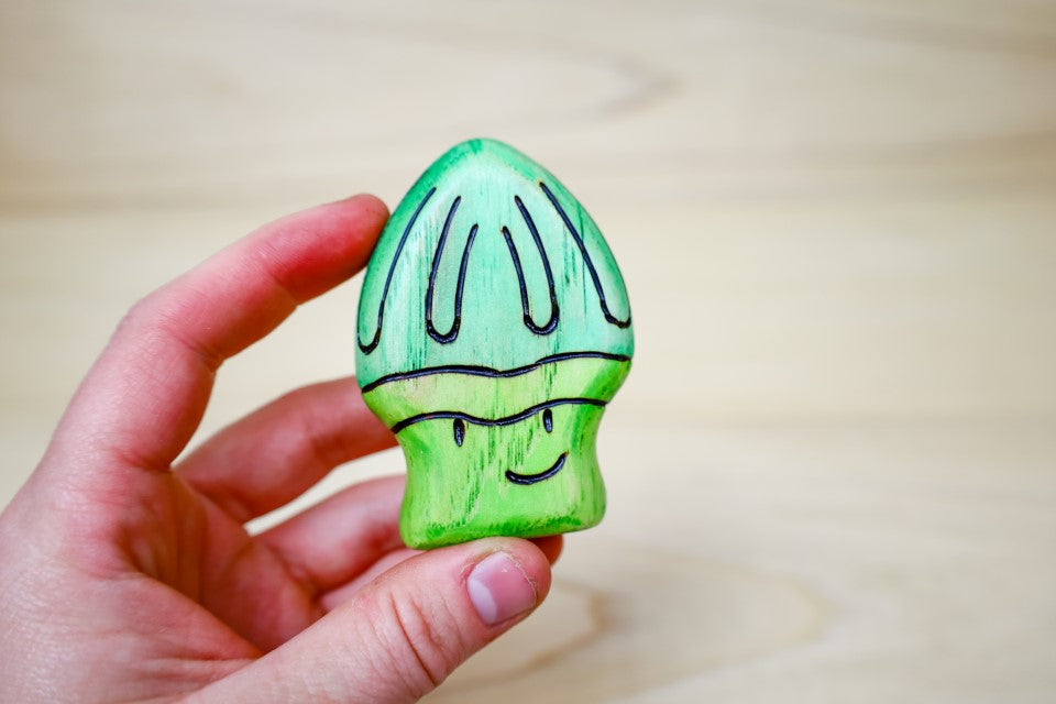 Preorder - Wooden Parrot Mushroom Toy