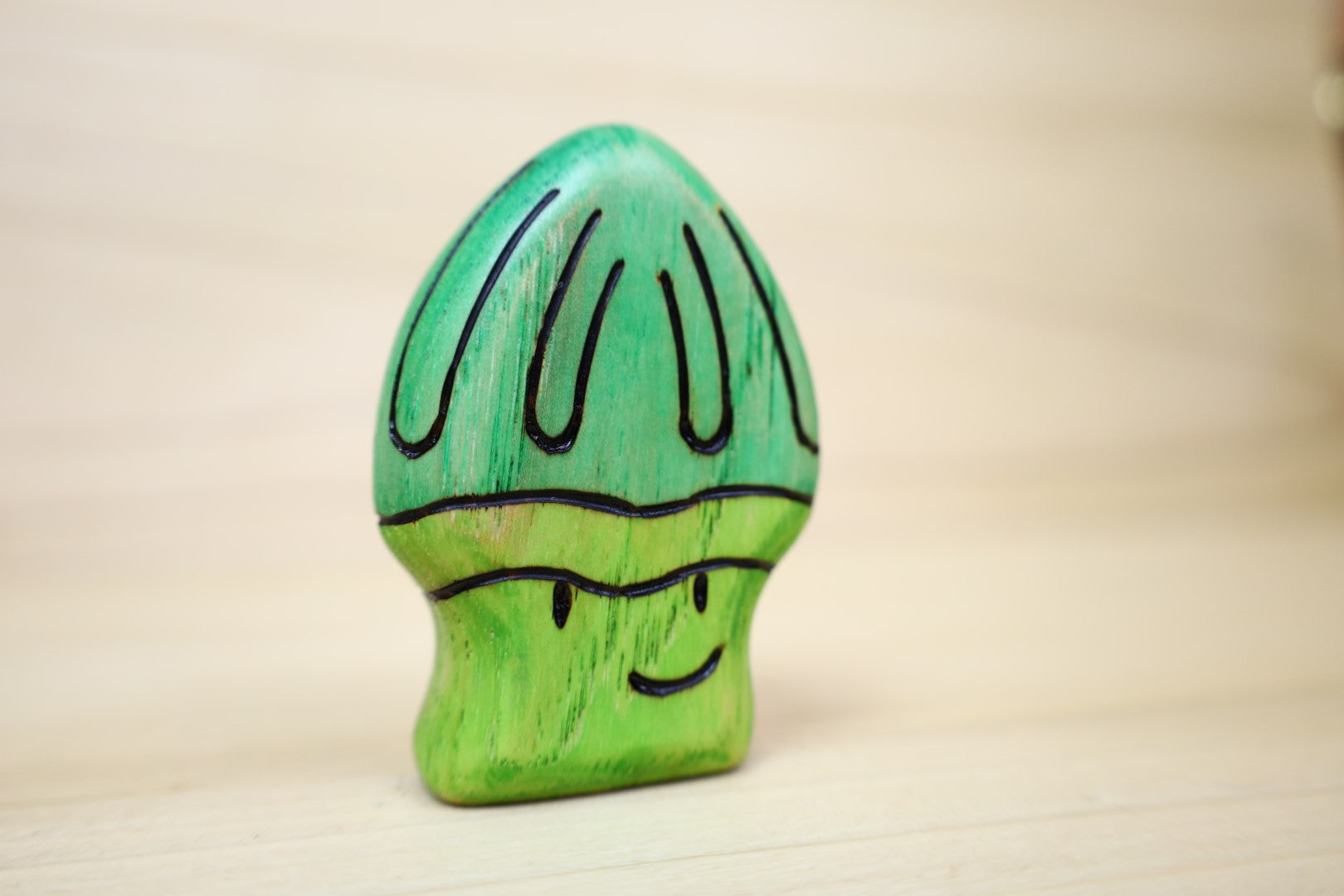 Preorder - Wooden Parrot Mushroom Toy
