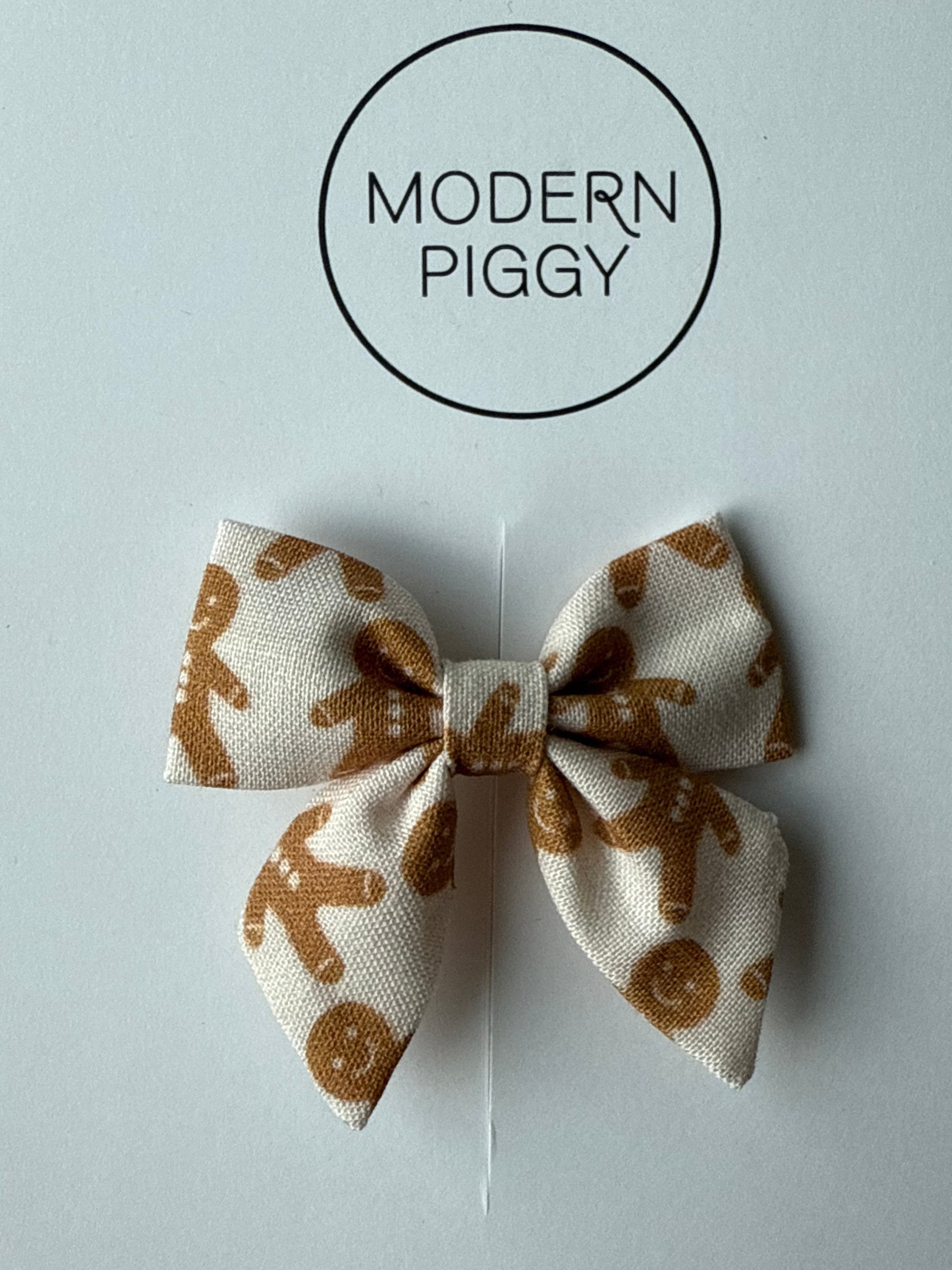 Gingerbread | Mini Piggy Bow