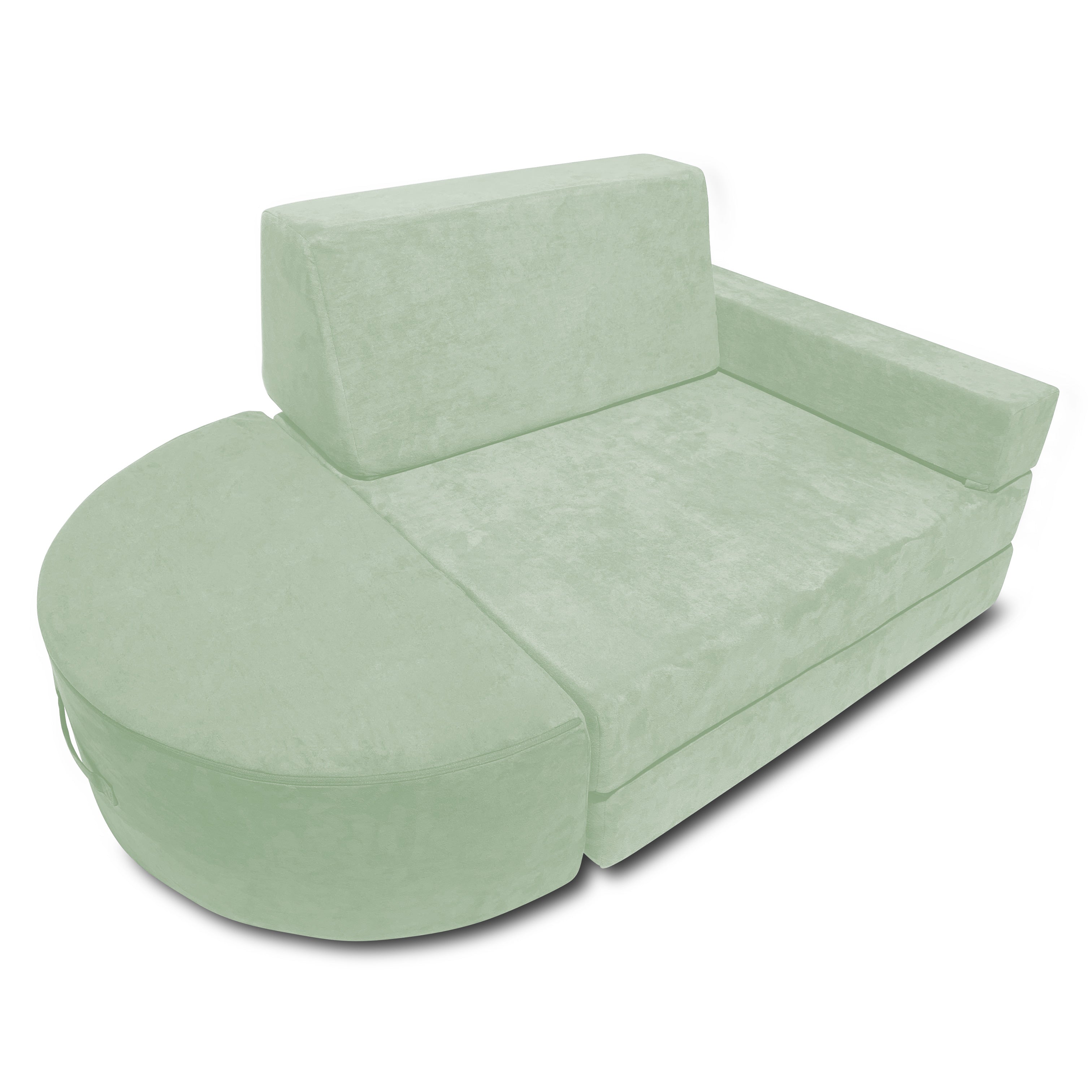 5 Piece Soft Furniture Playset Modular Microsuede Foam Play Couch For Creative Kids