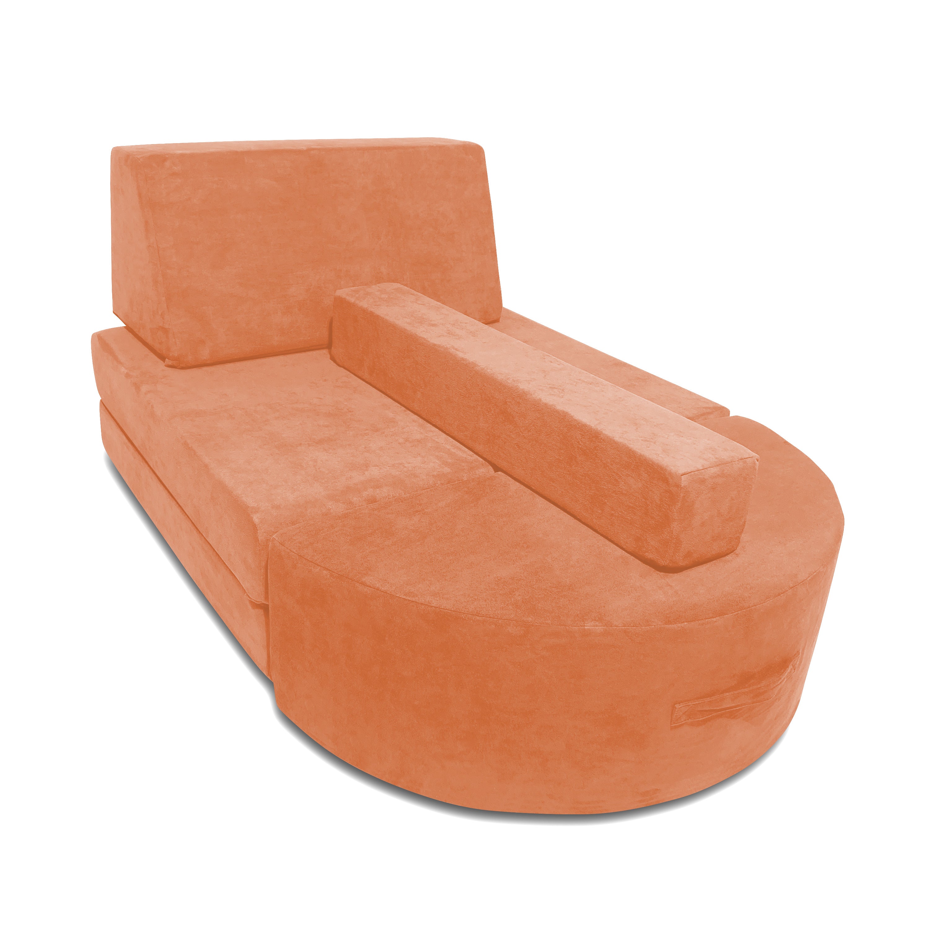 5 Piece Soft Furniture Playset Modular Microsuede Foam Play Couch For Creative Kids
