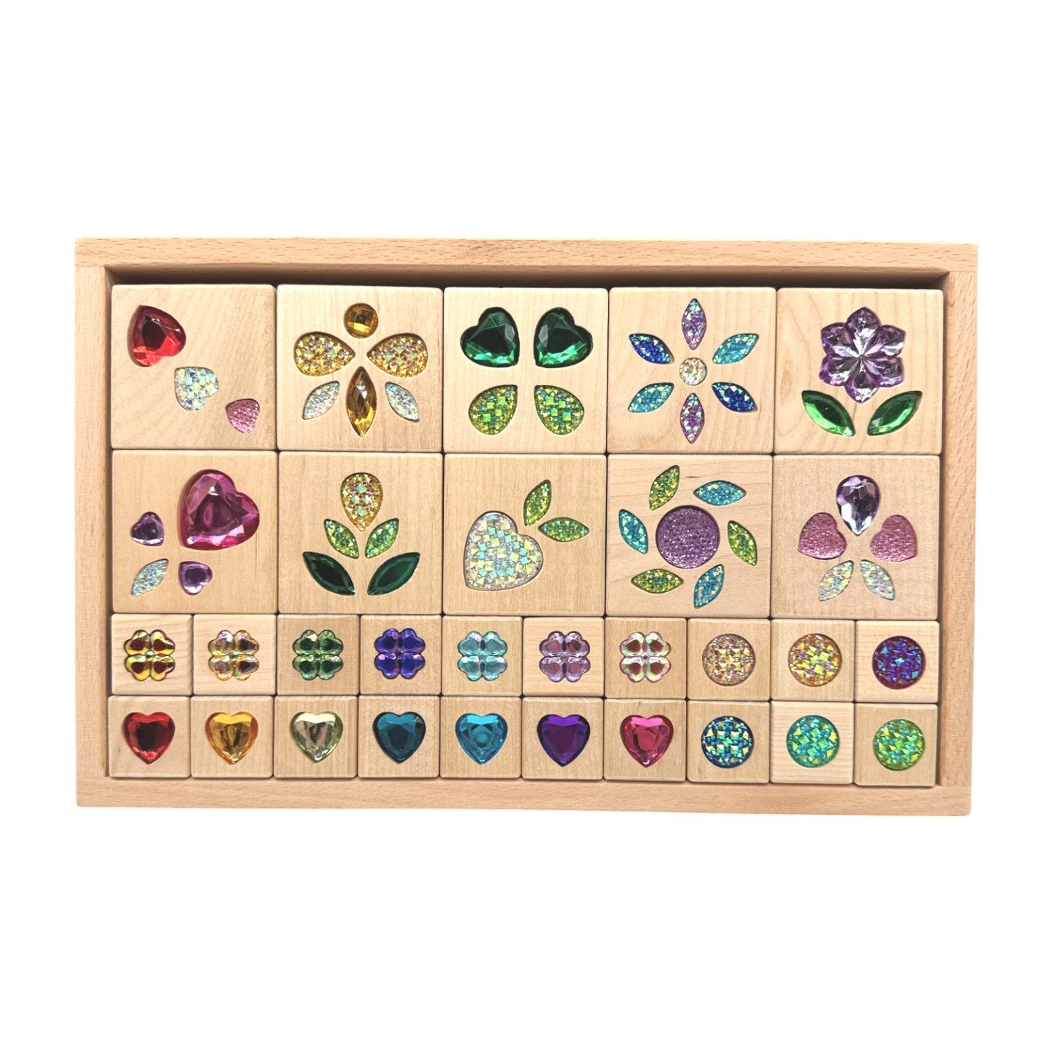 Sparkle Garden Gem Set – 30-piece Small & 40-piece Large Sets
