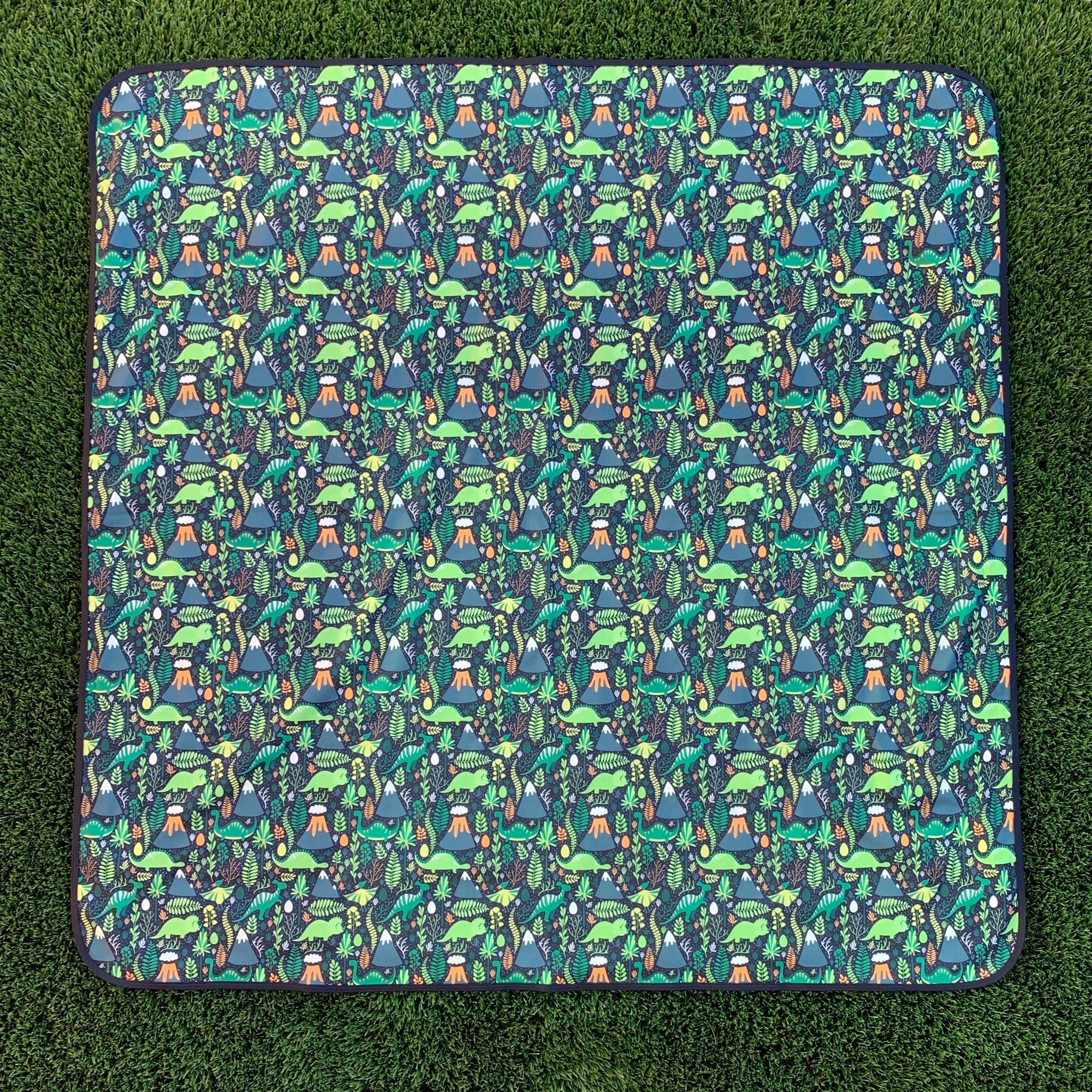 Dino Days Splash Mat - A Waterproof Catch-all For Highchair Spills And More!