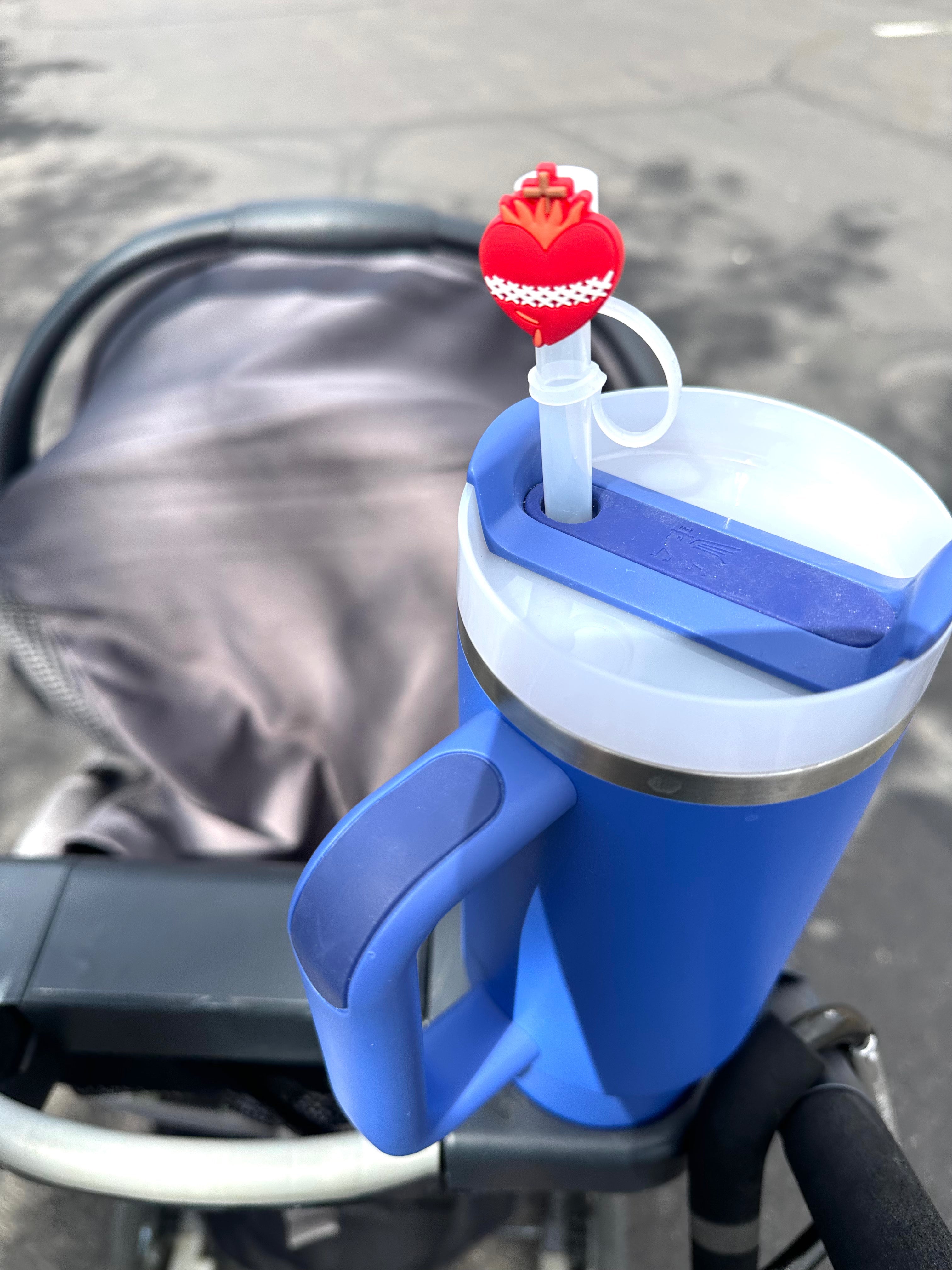 Catholic Straw Toppers: Holy Hearts (a 2 Pack!)