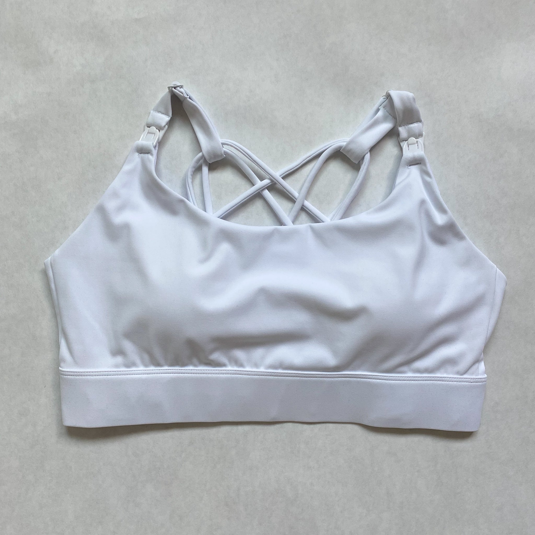 Océane 2 - Medium Support Nursing Sport Bra No Pumping (blanc)