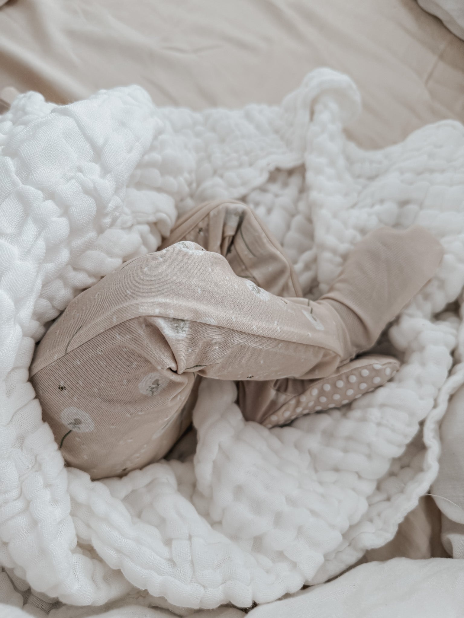 Luna + Luca Cotton Gauze Baby Blanket - White