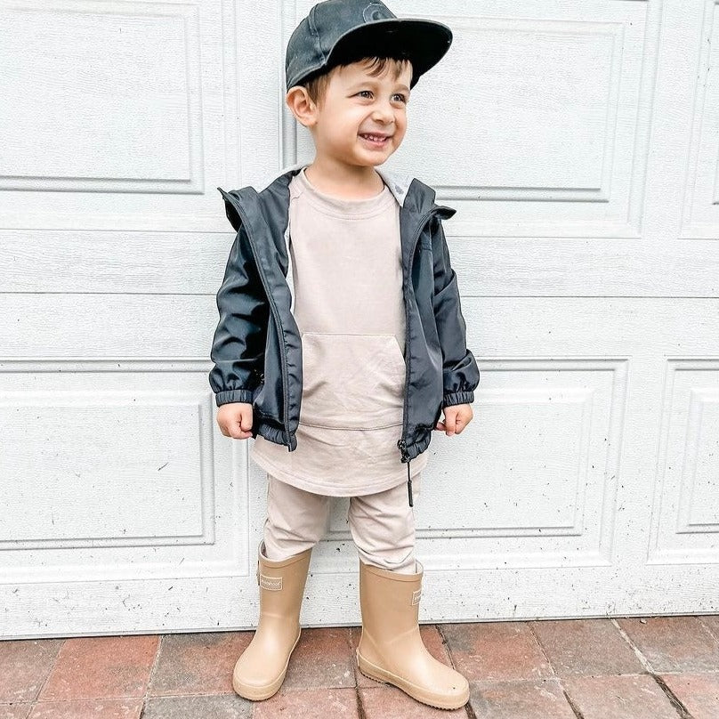 Toddler Rain Boots in Tan - Snickerdoodle