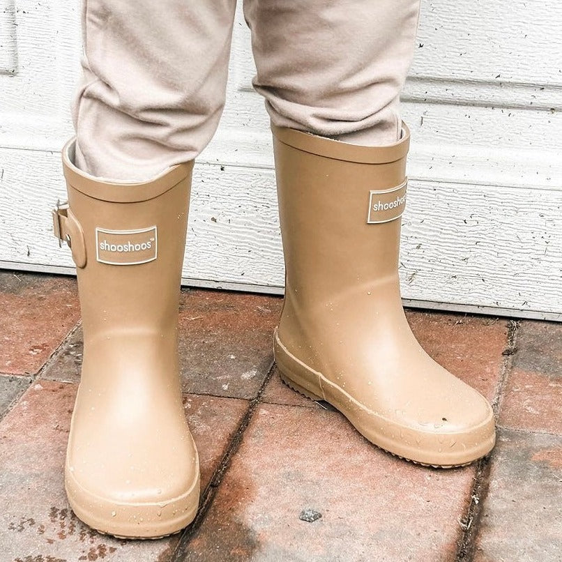 Toddler Rain Boots in Tan - Snickerdoodle