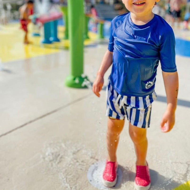 Toddler Perforated Slip On Water Sneakers in Red Cerise - Bay
