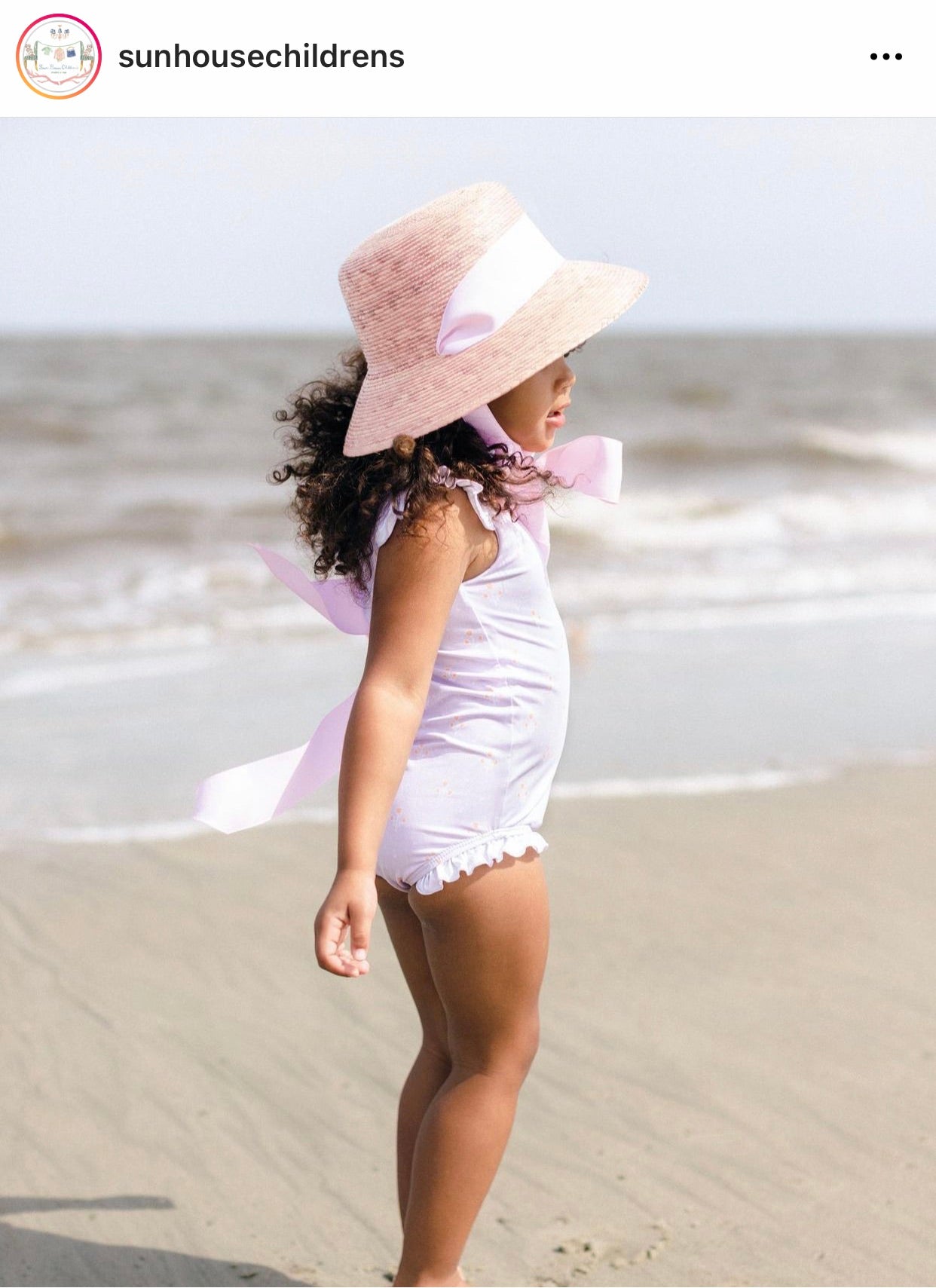 Palmetto Girl’s Hat - Navy Ric-rac Ribbon