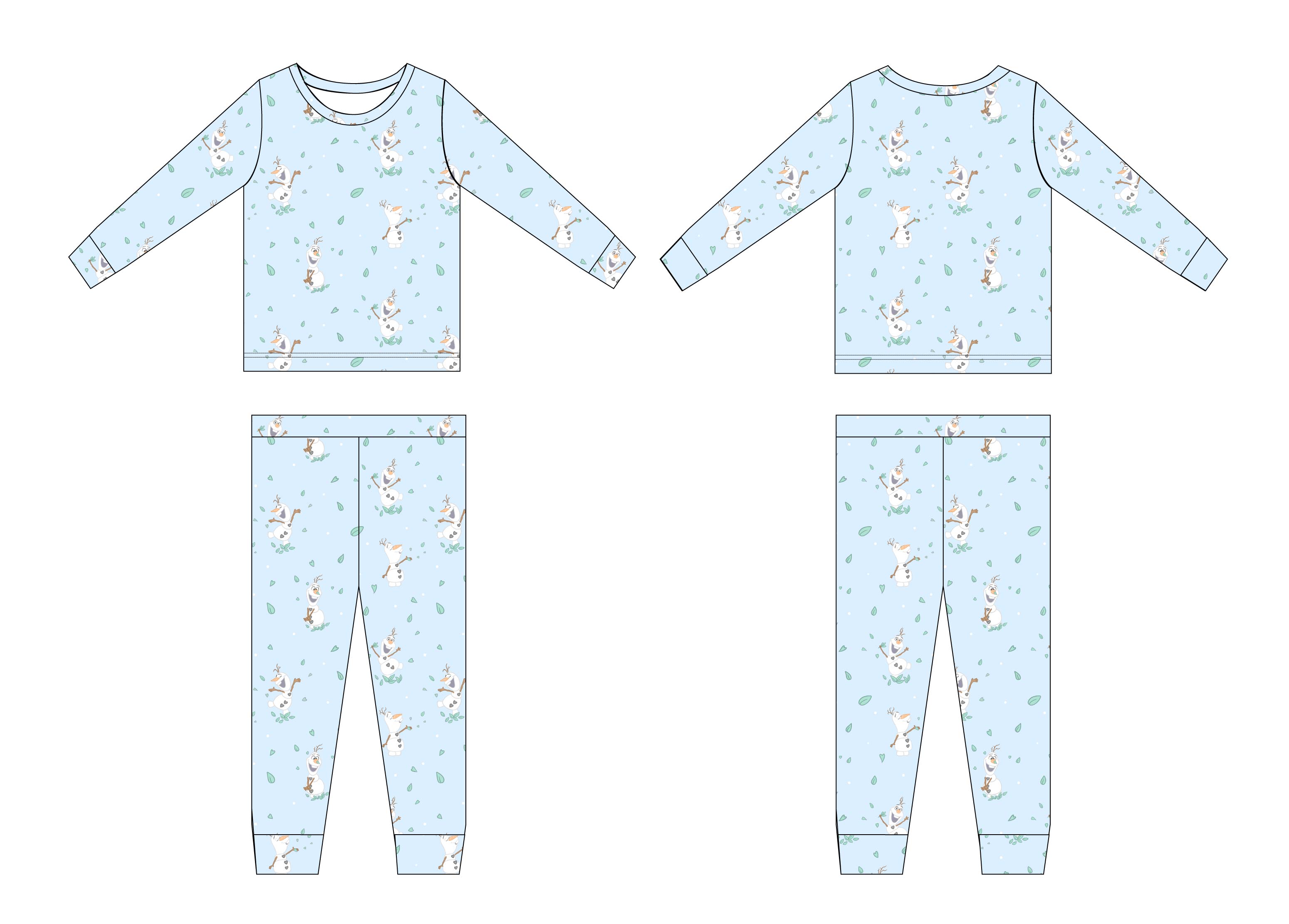 Blue Flurry (ribbed) - Set