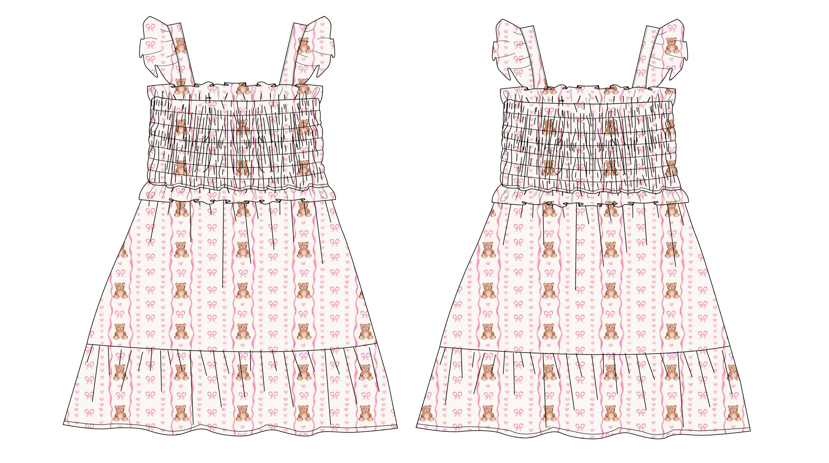 Cherie - Smocked Dress