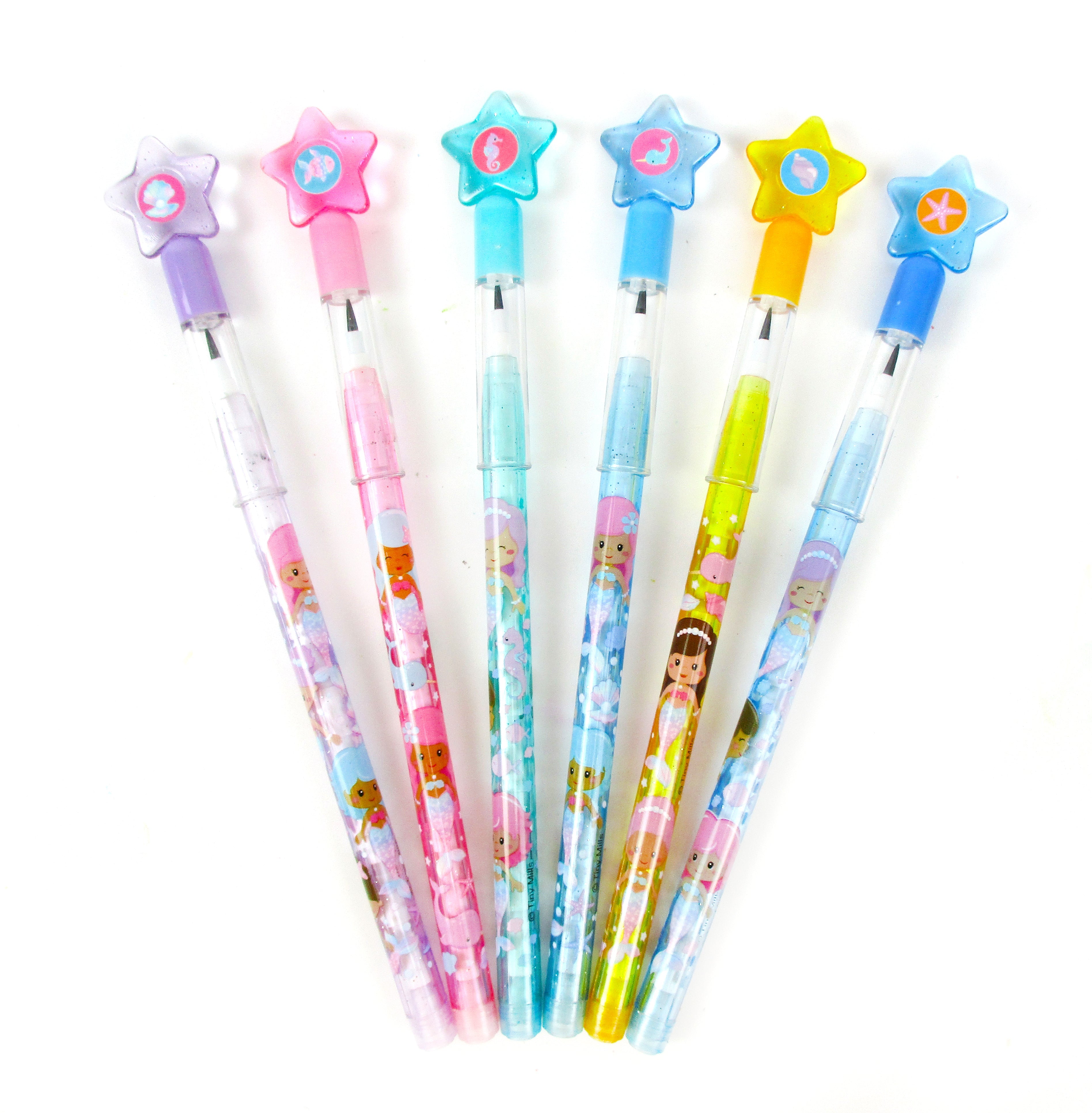 Rainbow Mermaid Multi Point Pencils