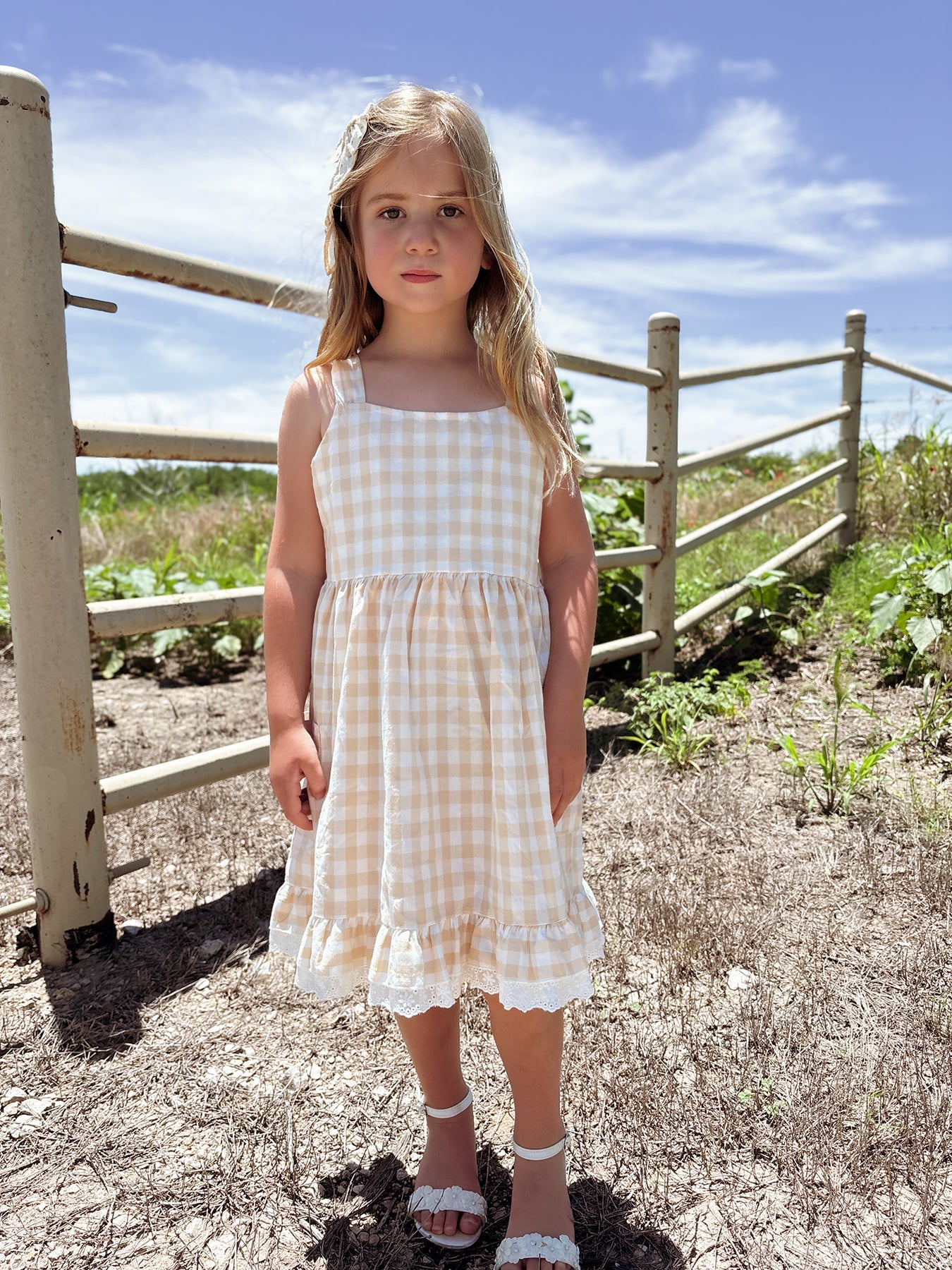 Mommy & Me Plaid Girl Dress With Pocket