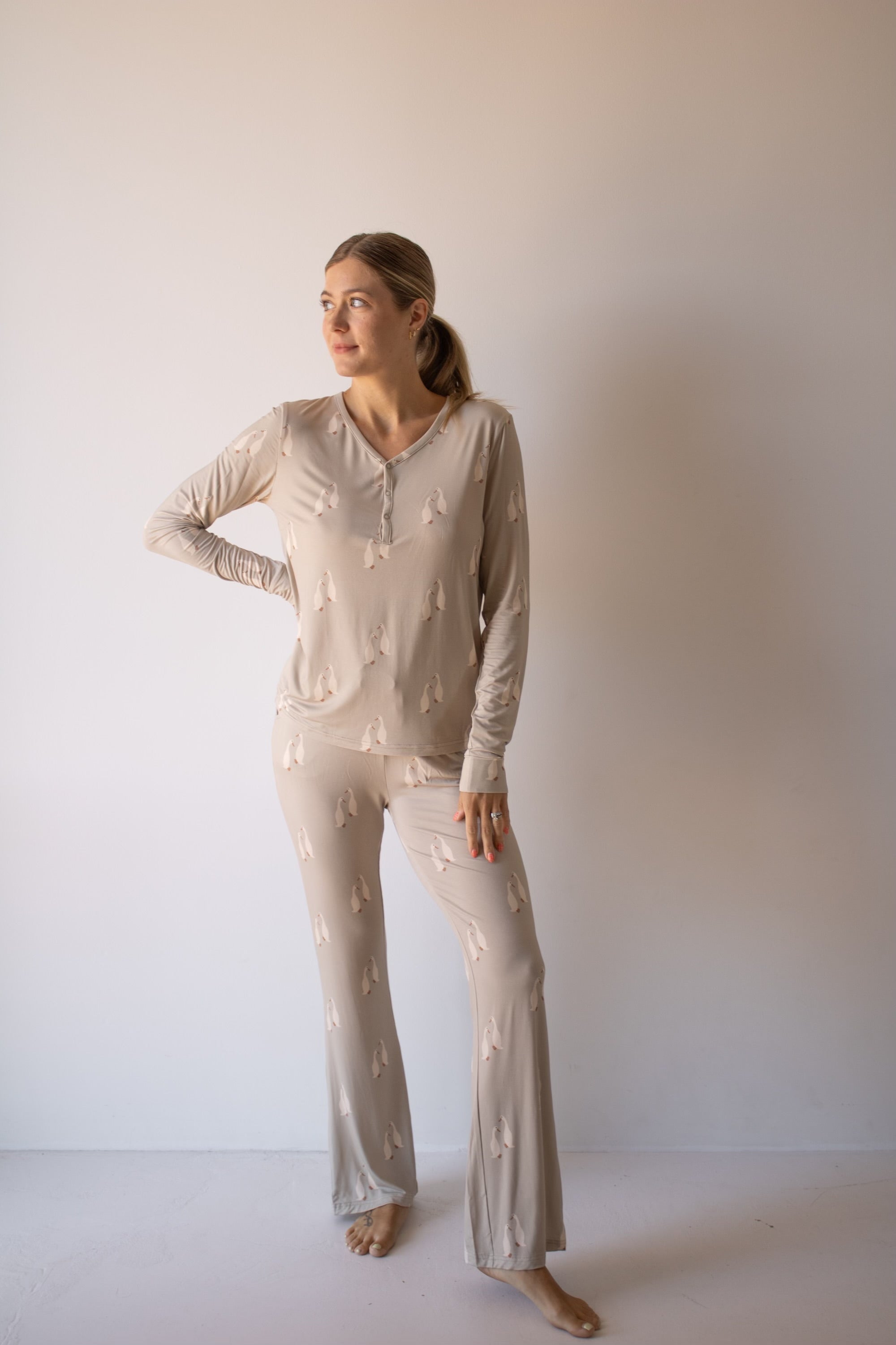 Women's Long Sleeve Bamboo Pajama | Silly Goose