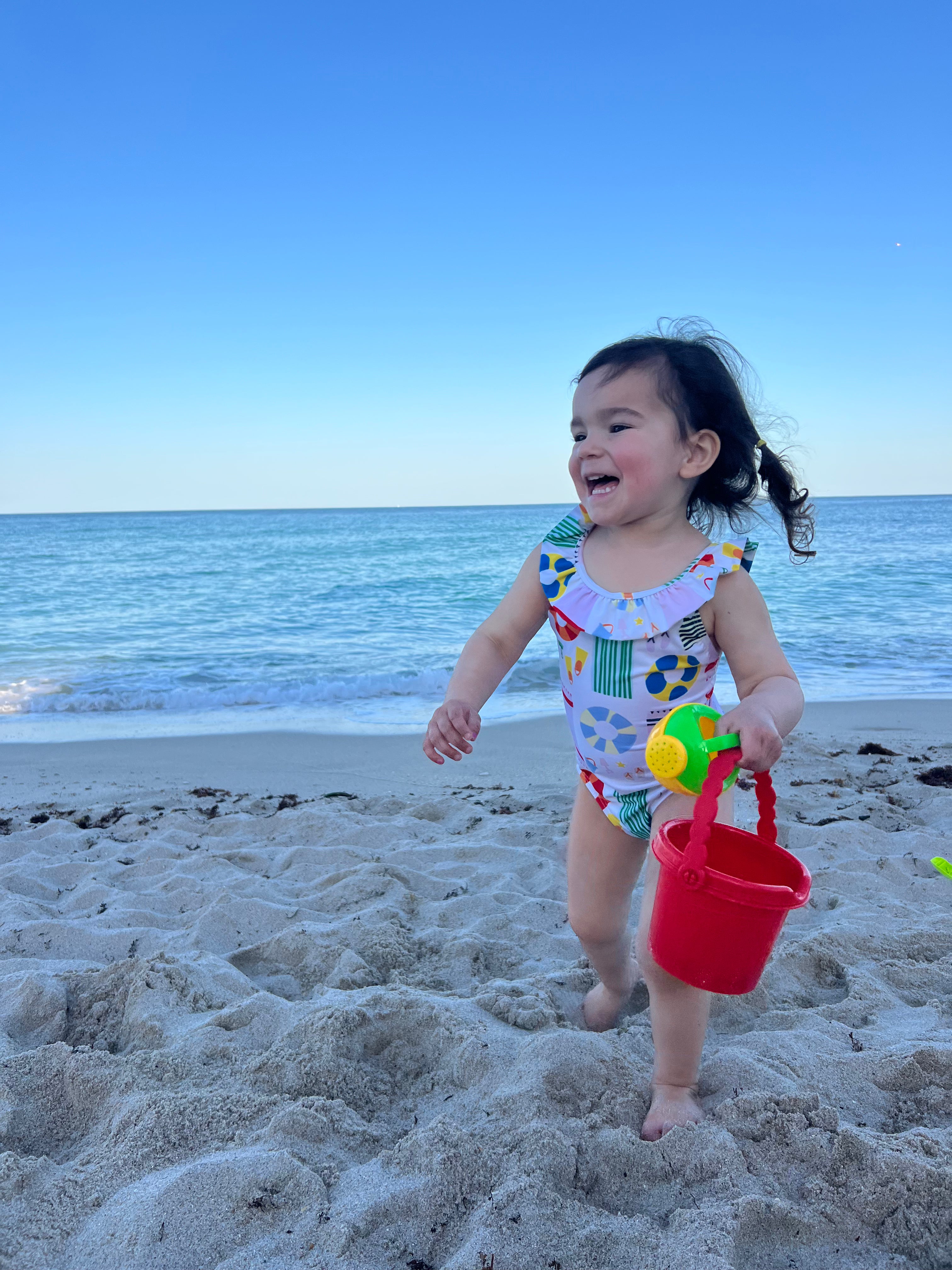 Upf 50+ Recycled Polyester Beach Baby Swimsuit