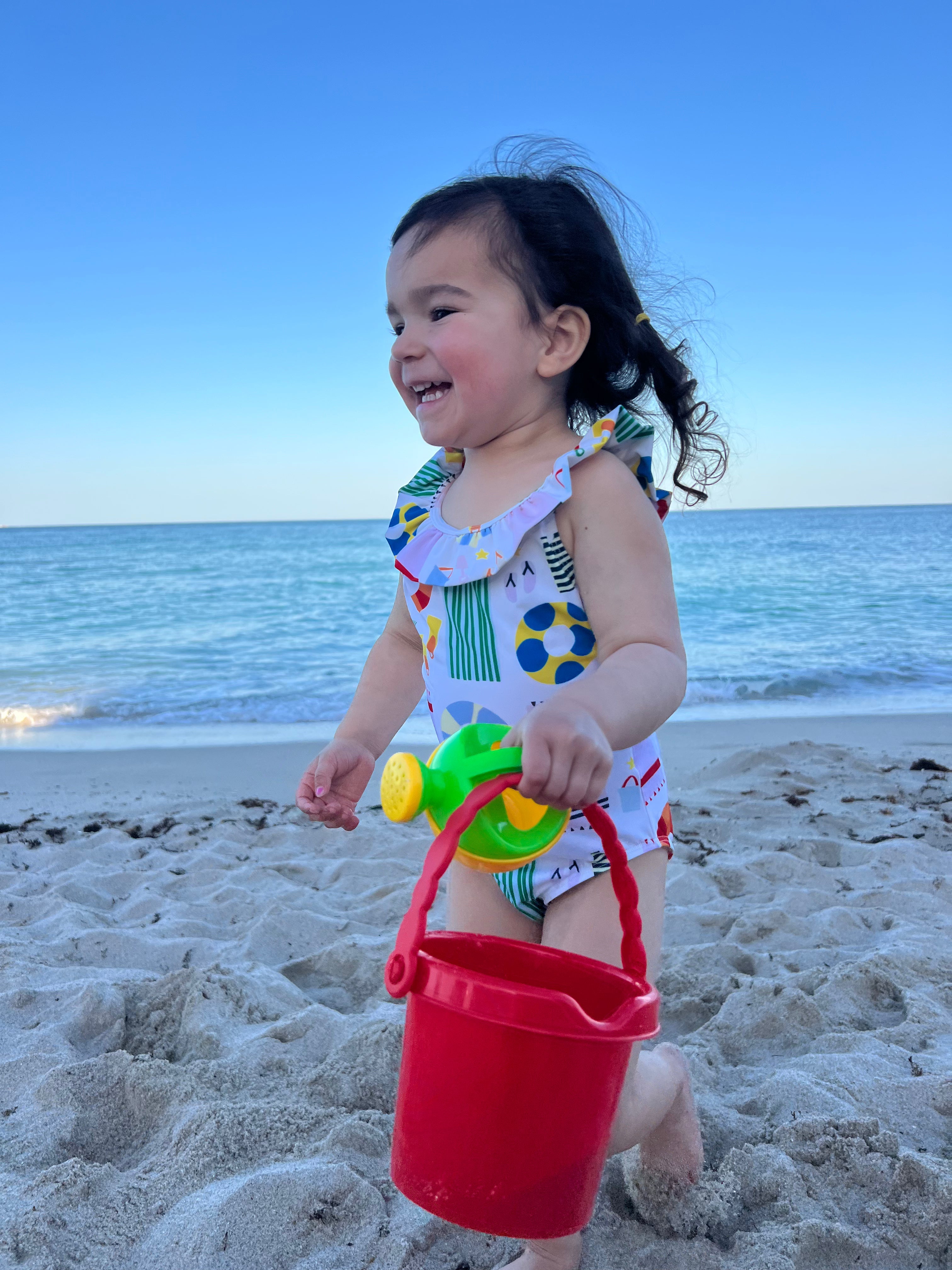 Upf 50+ Recycled Polyester Beach Baby Swimsuit