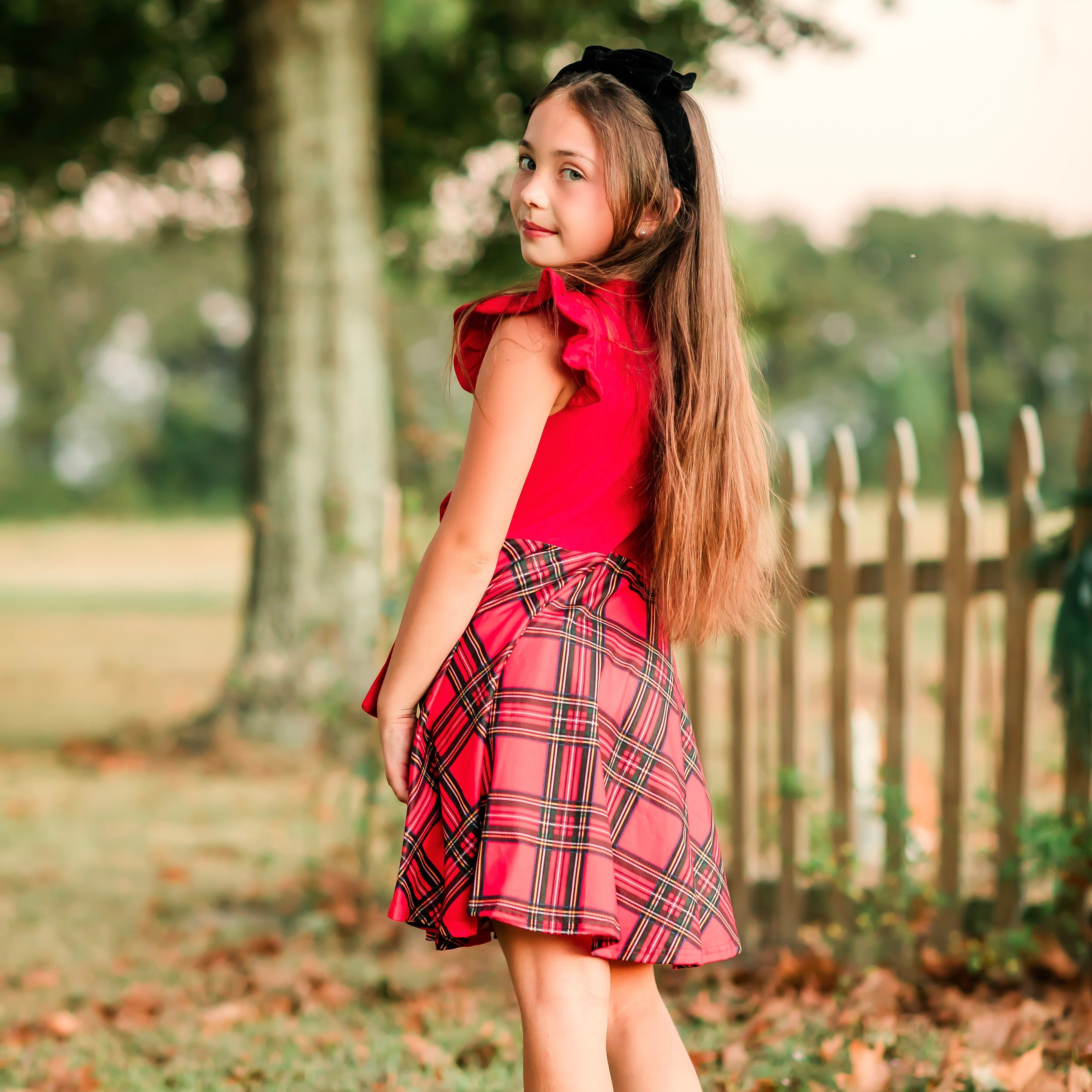 Red Fancy Twirl Dress