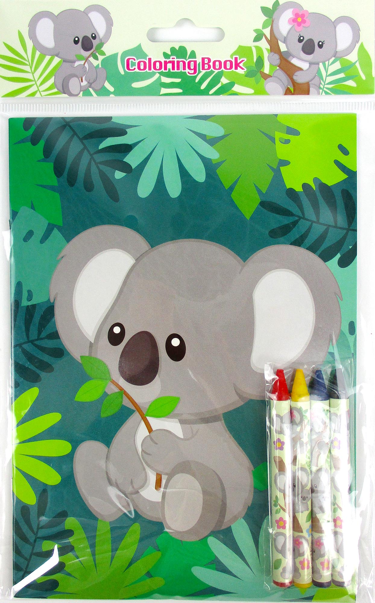 Koalas Coloring Books With Crayons - Set Of 6 Or 12