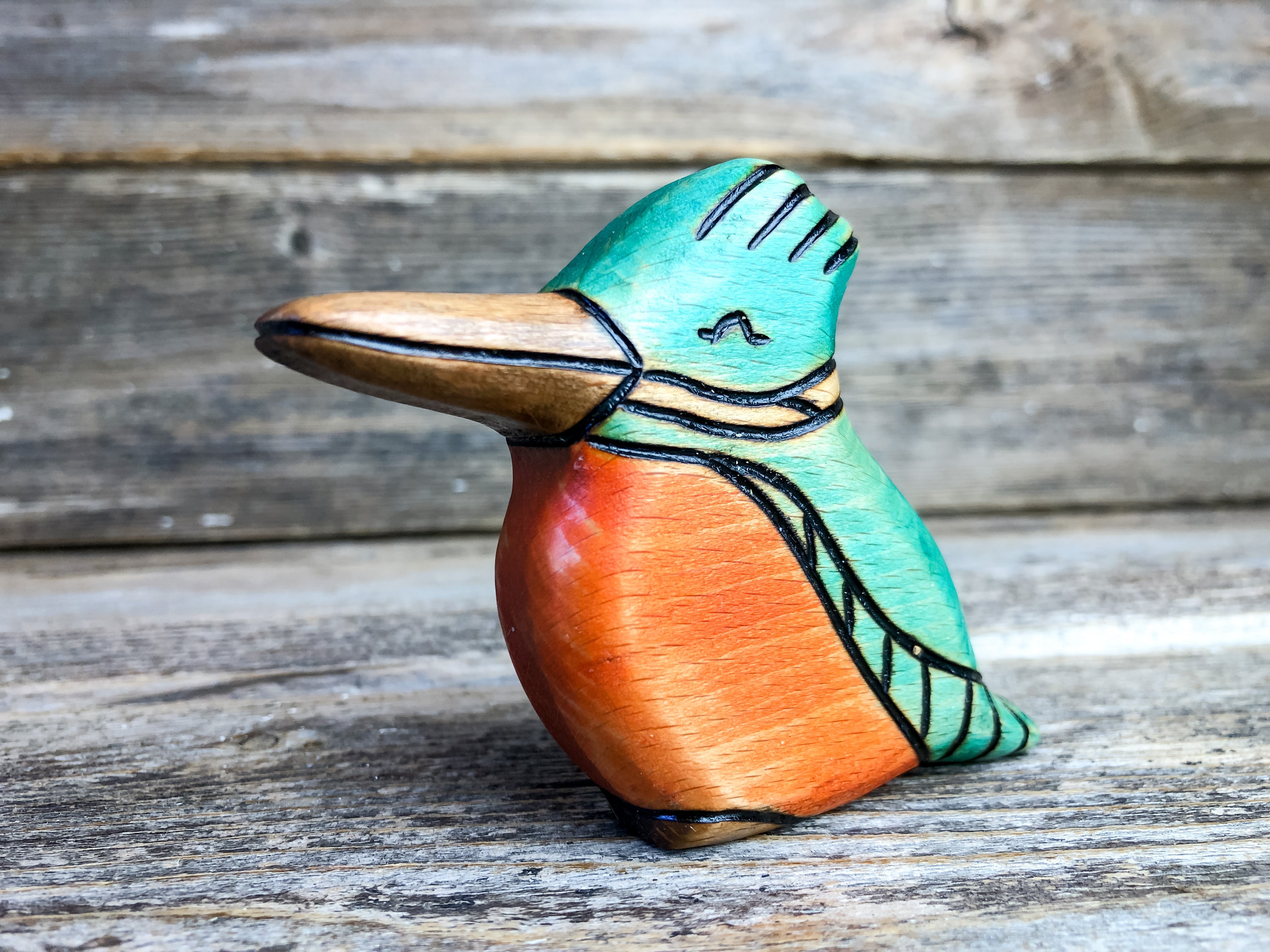 Wooden King Fisher Toy
