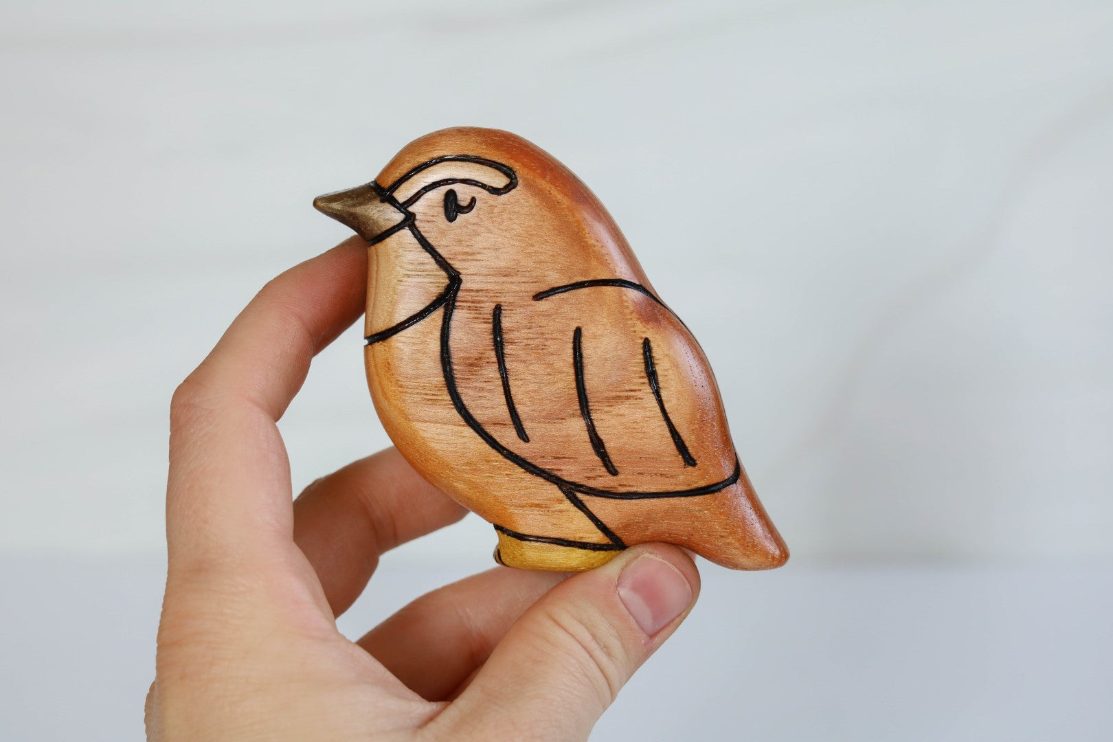 Wooden Wren Bird Toy