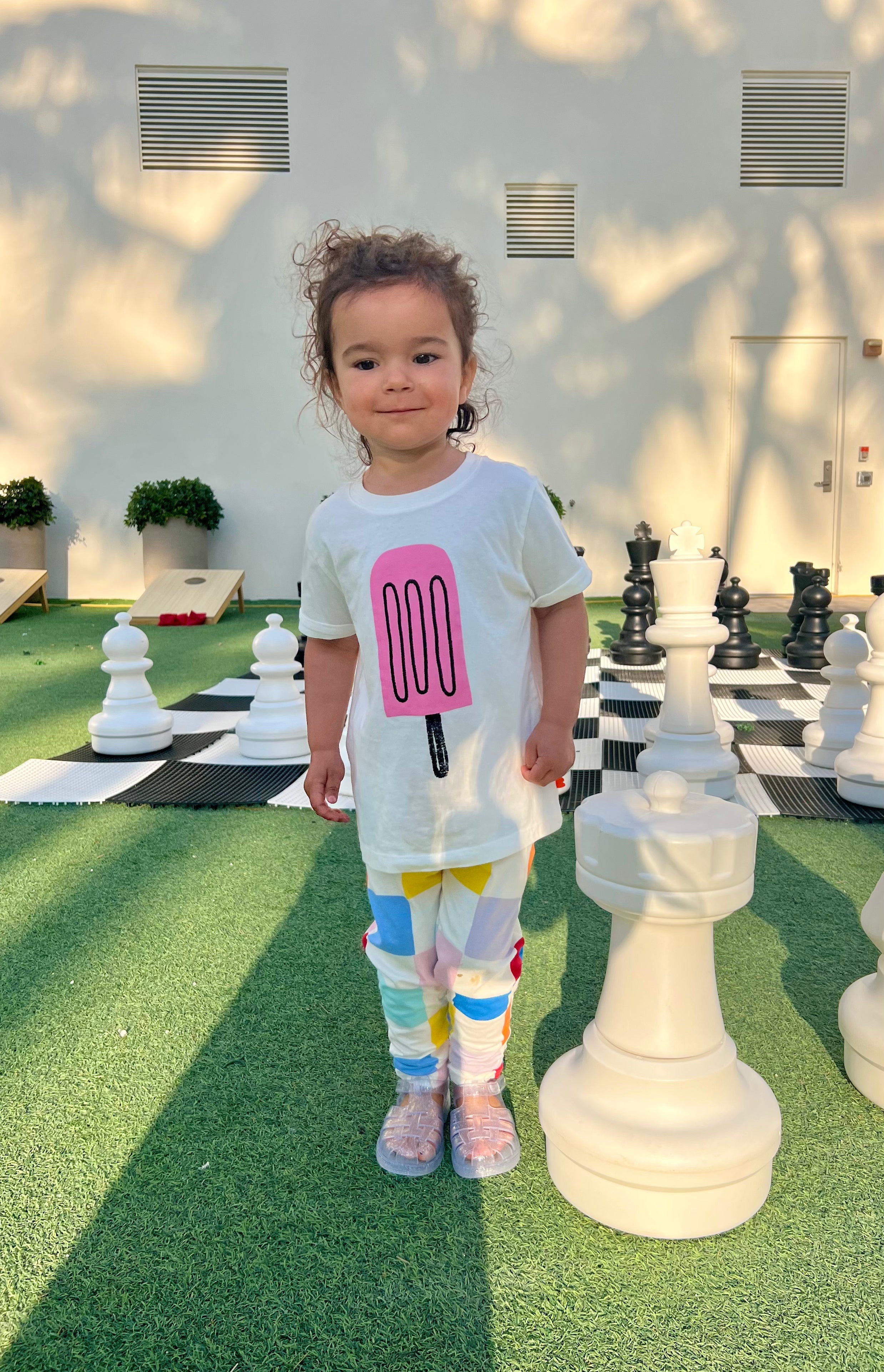 Recycled Cotton Pink Ice Pop Kid T-shirt