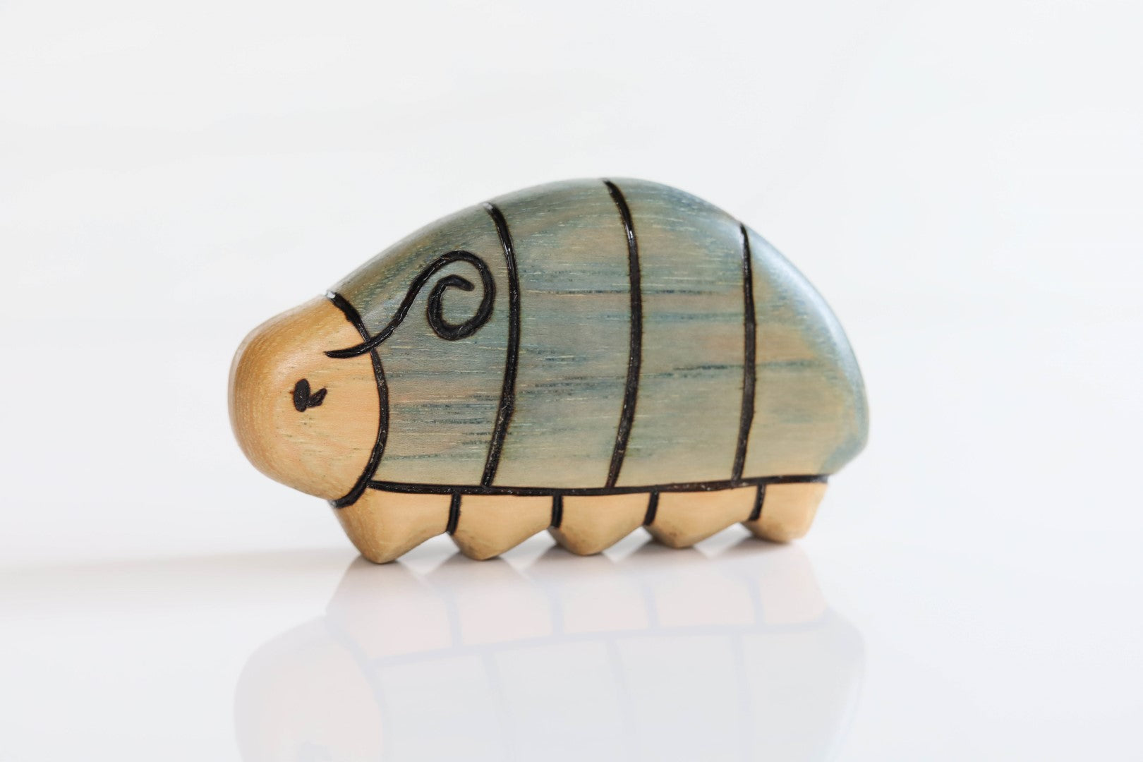 Wooden Roly Poly Pill Bug Toy