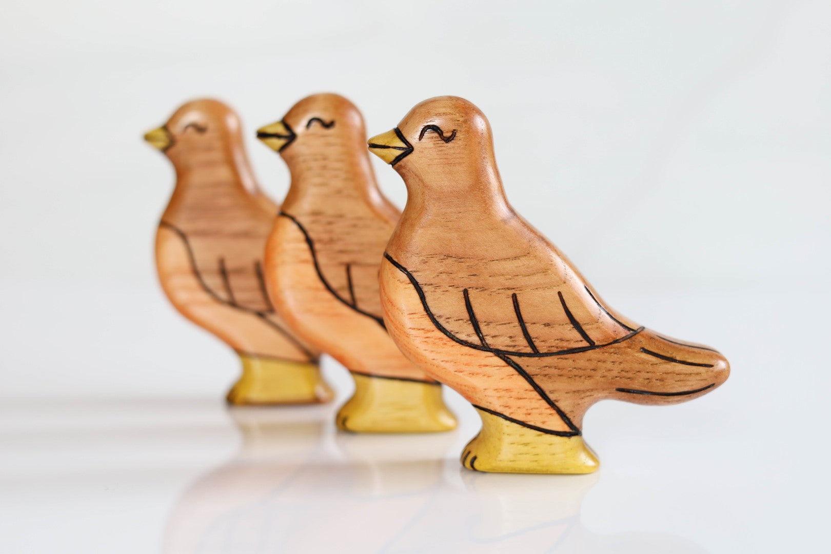 Wooden Robin Bird Toy