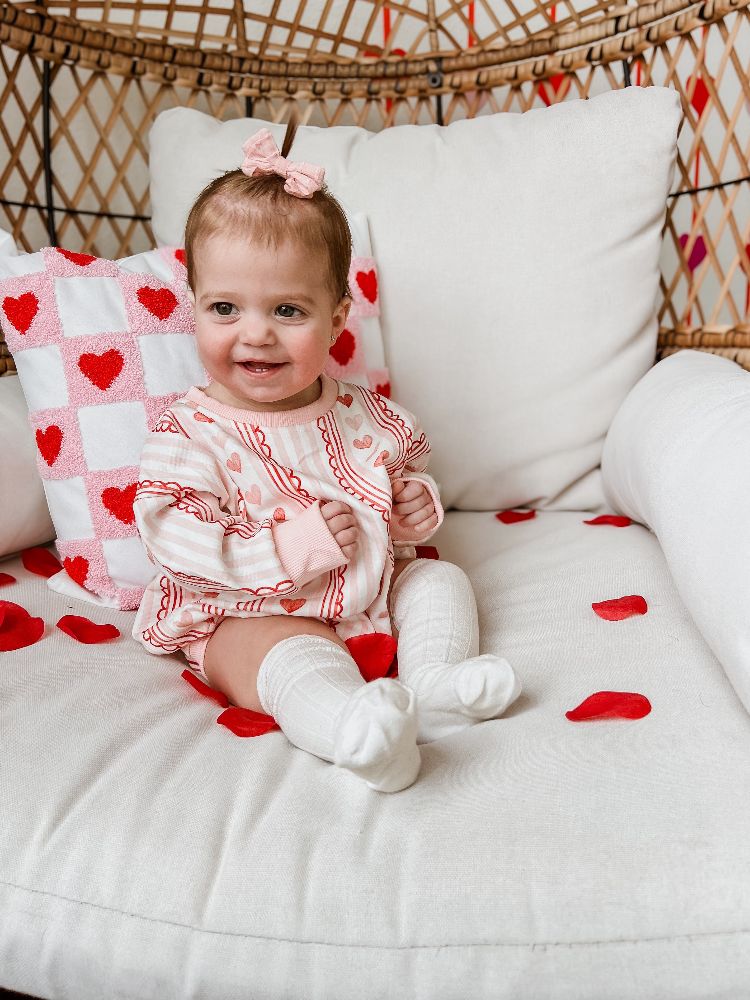 Laced With Love Sweatshirt Romper