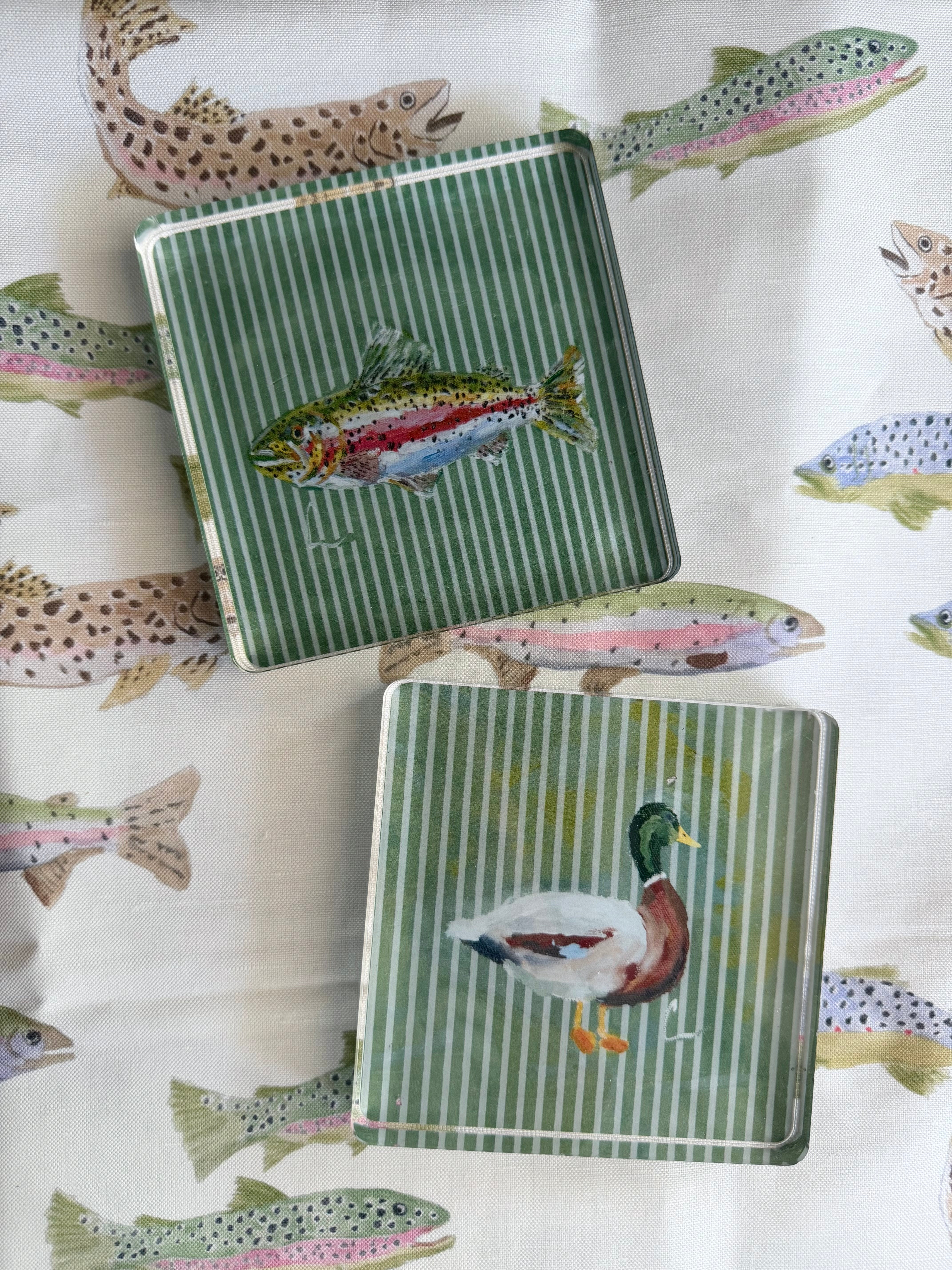 Mallard Stripe Acrylic Art Block