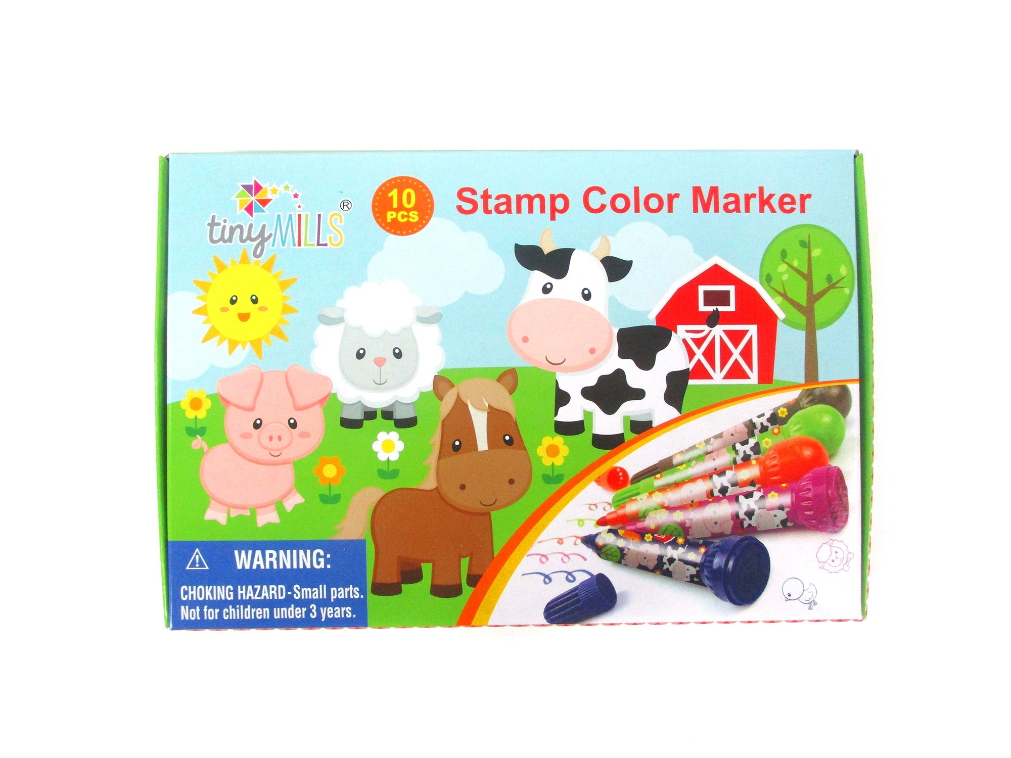 Farm Animals Stamp Marker Set - Set Of 10