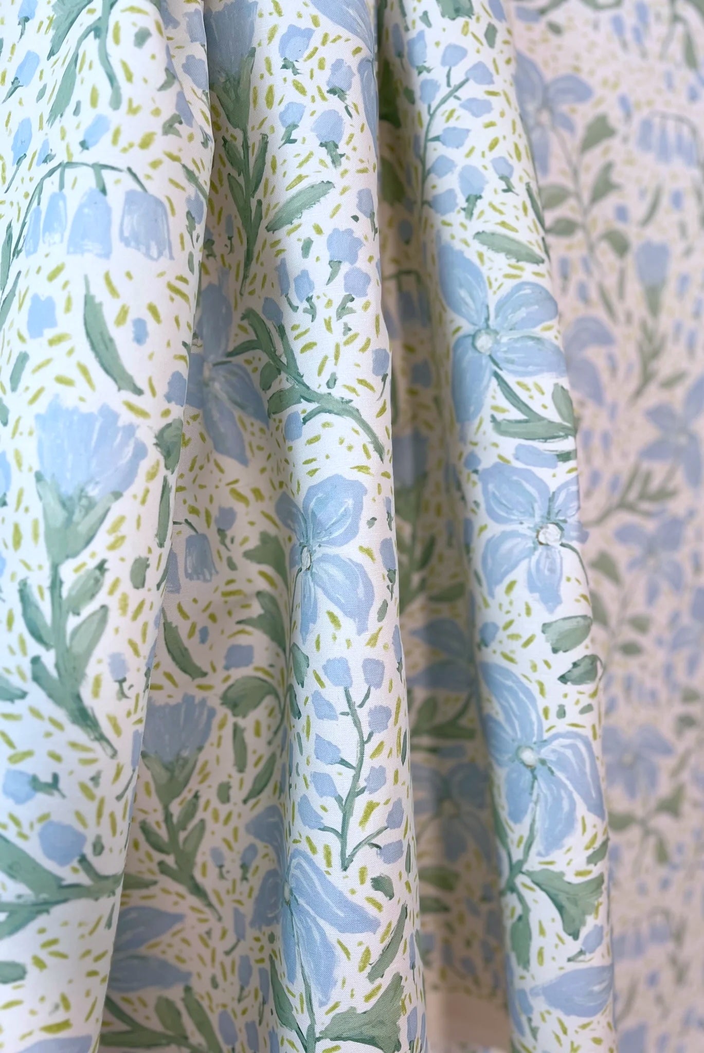 Flowers For Megan In Natural- Fabric