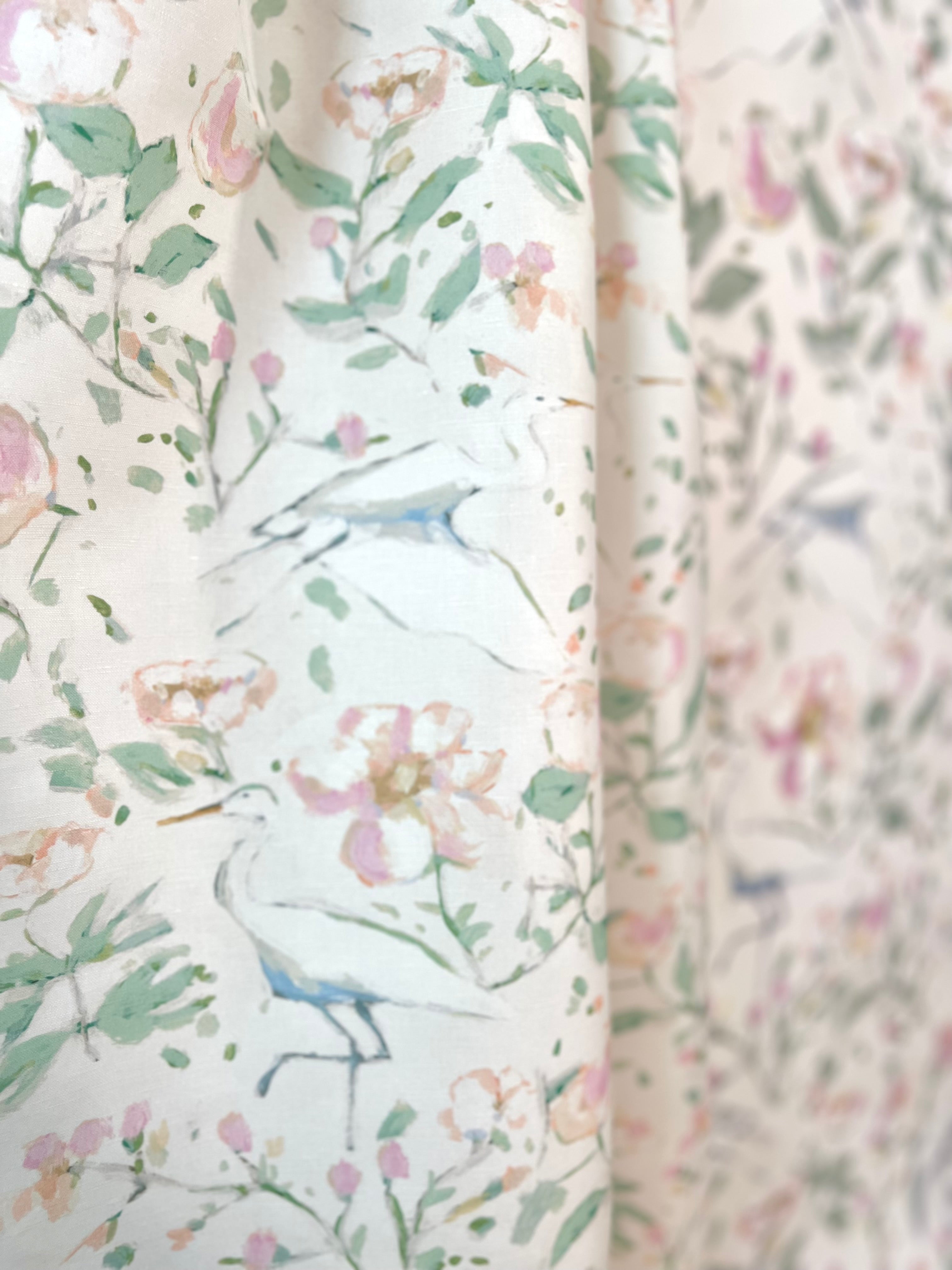 Egrets For Hadley In White Wallpaper
