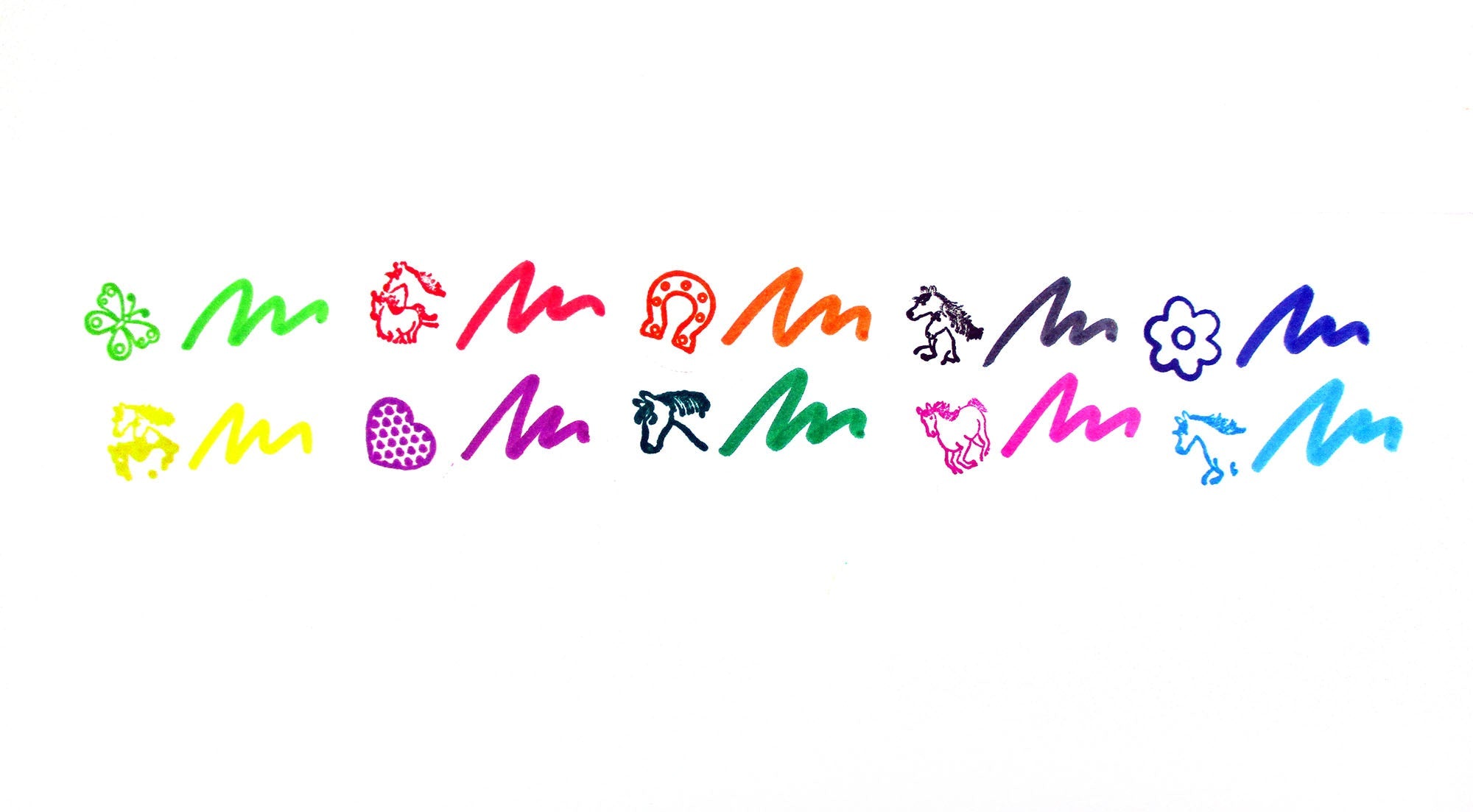 Horse Stamp Marker Set - Set Of 10