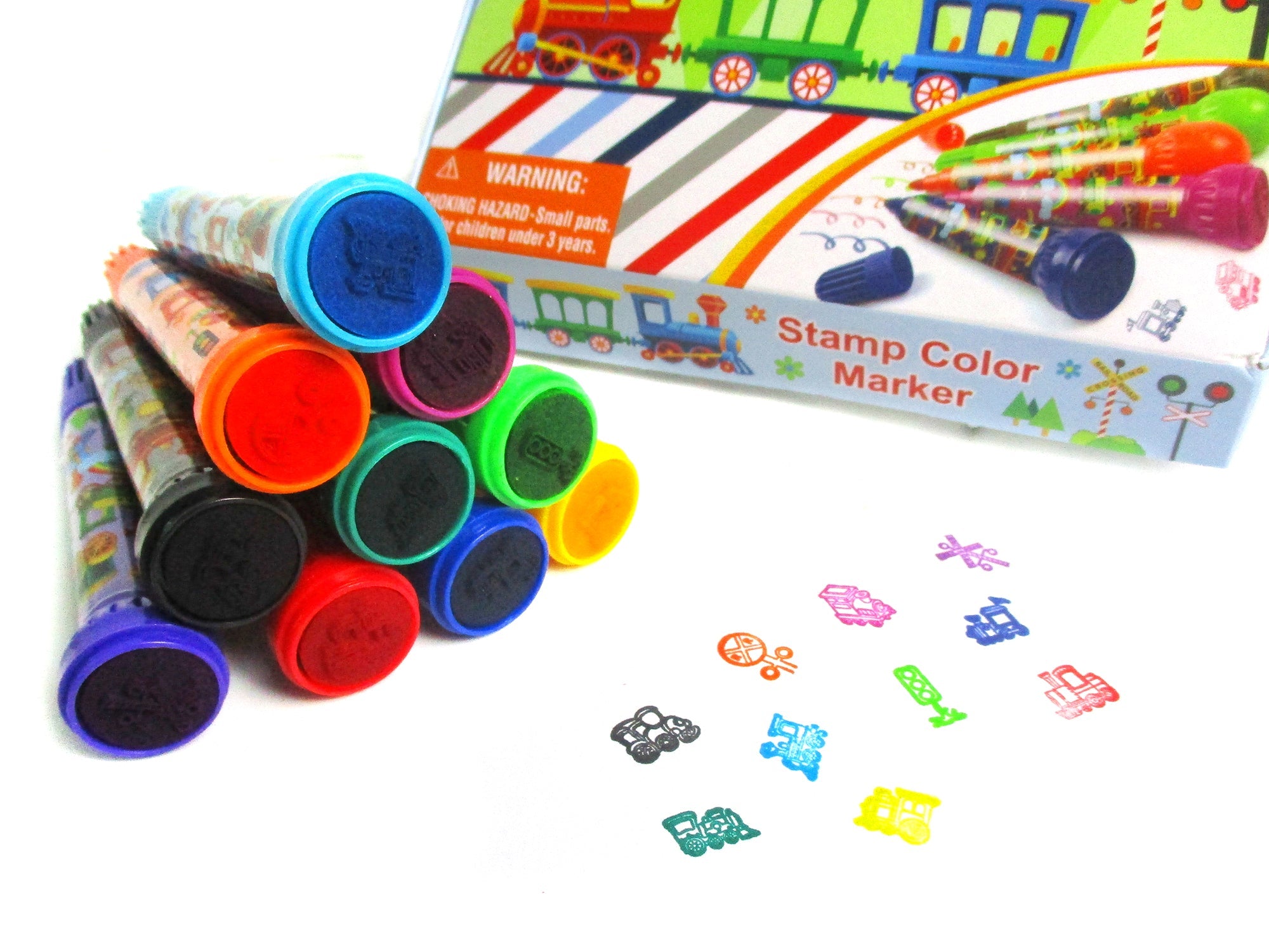 Train Stamp Marker Set - Set Of 10