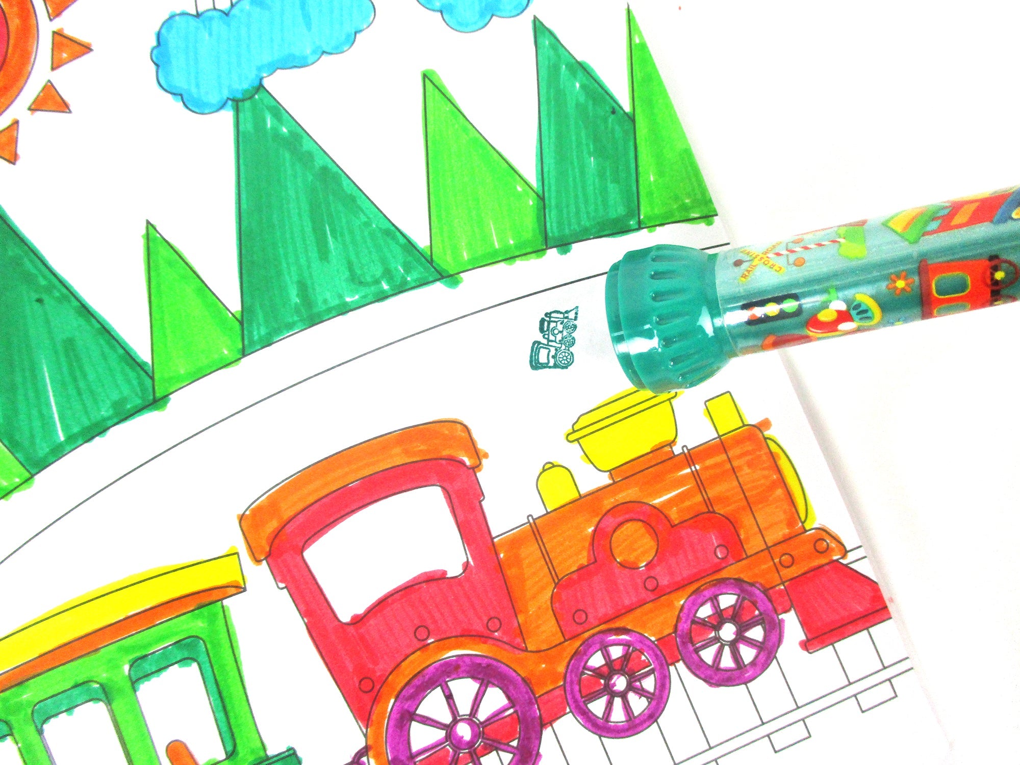 Train Stamp Marker Set - Set Of 10