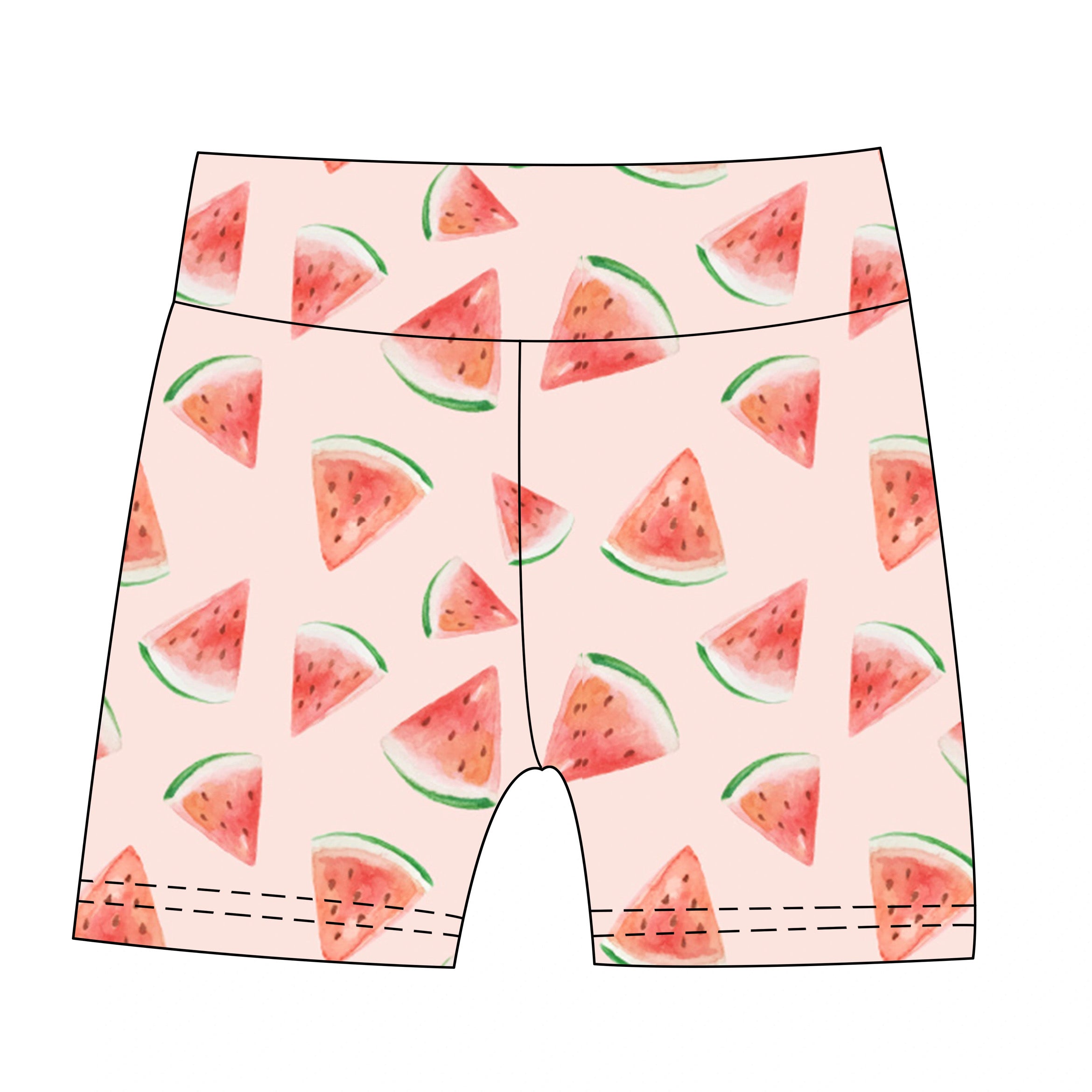Hollyrose Watermelons Bamboo Kids Biker Short